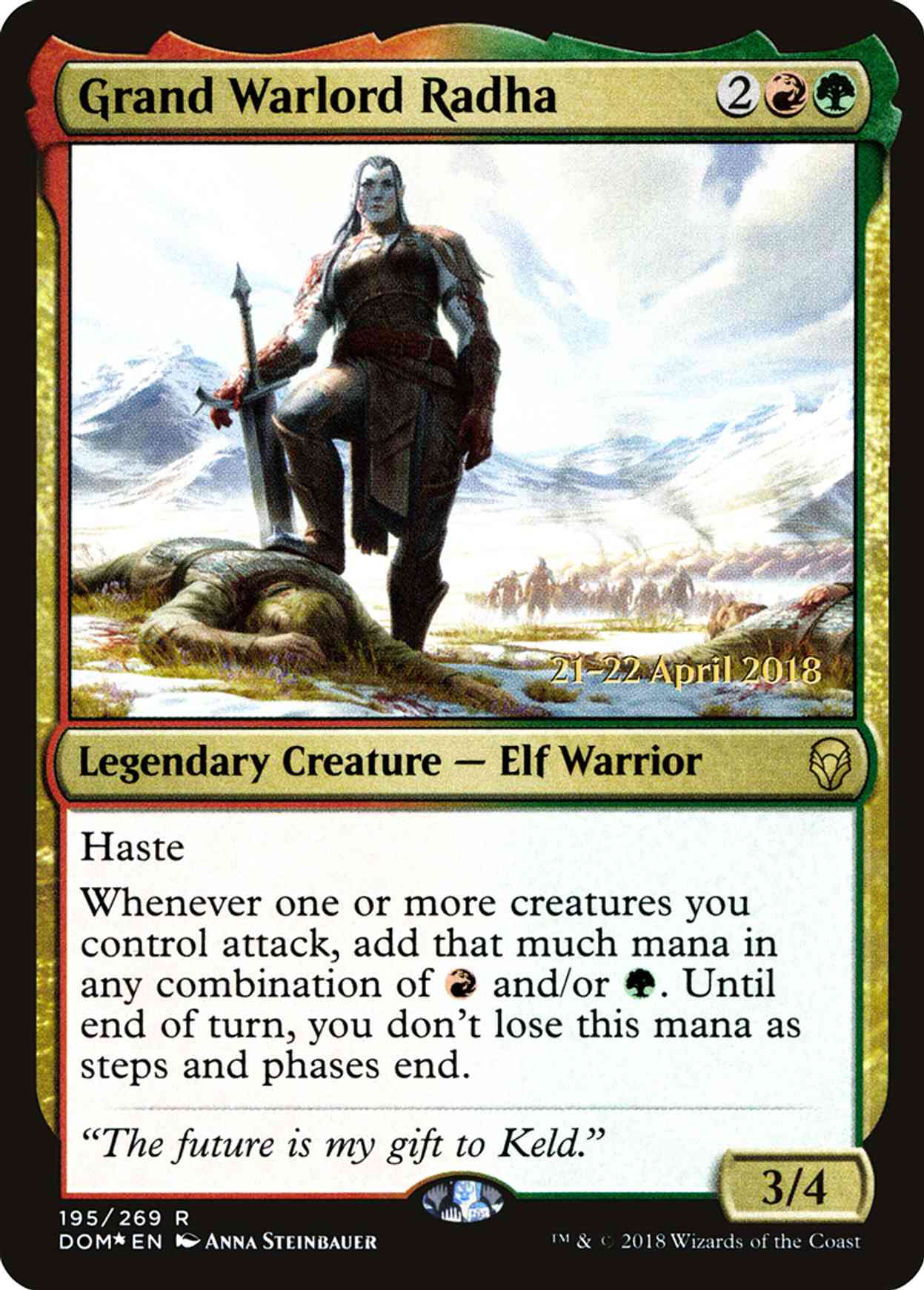 Grand Warlord Radha magic card front