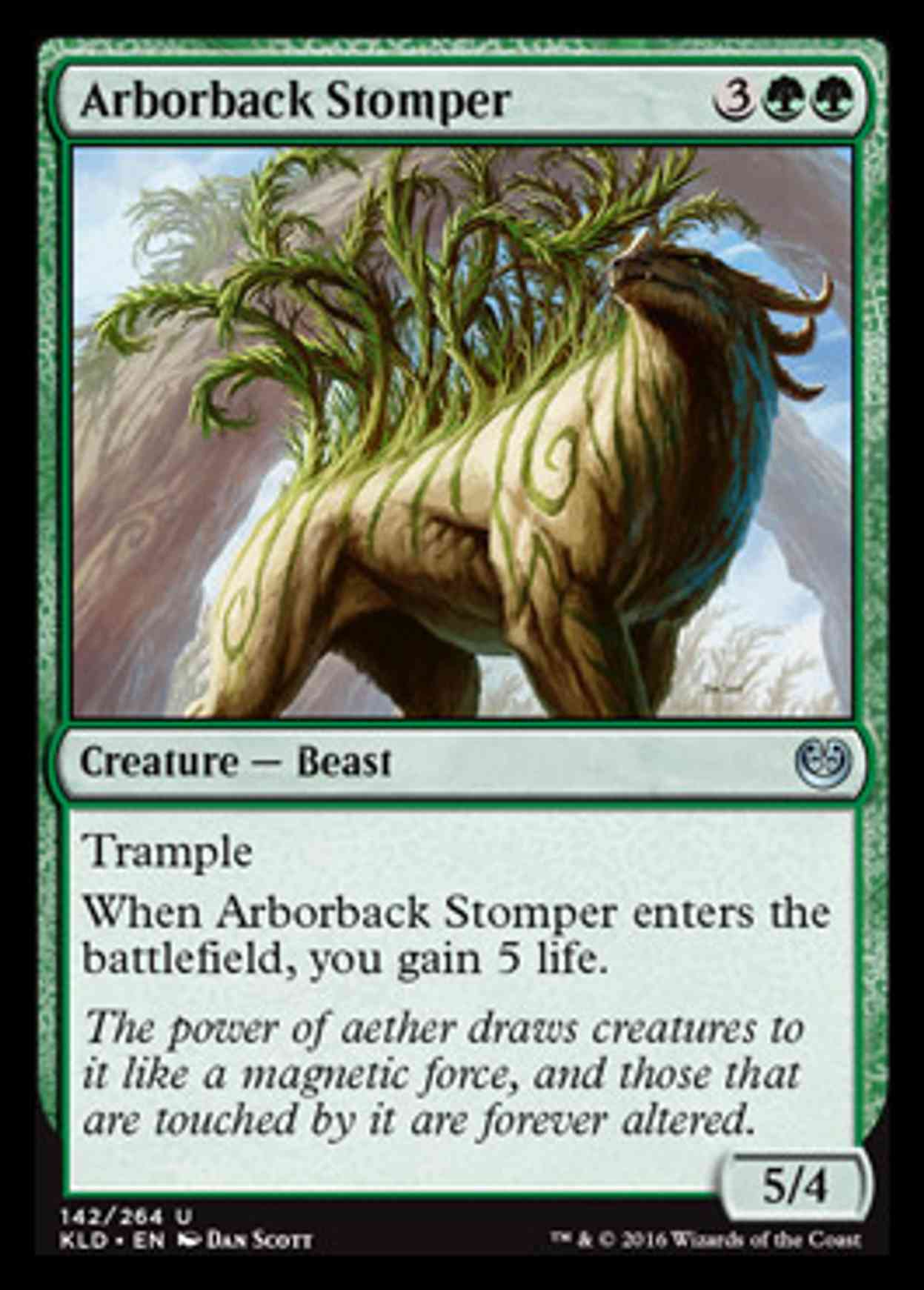Arborback Stomper magic card front