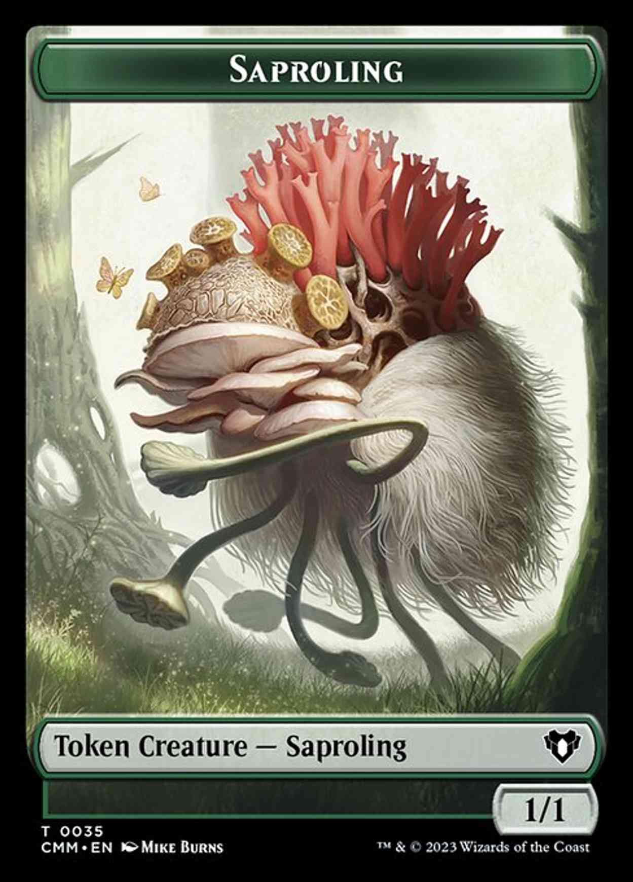 Saproling // Kor Soldier Double-Sided Token magic card front