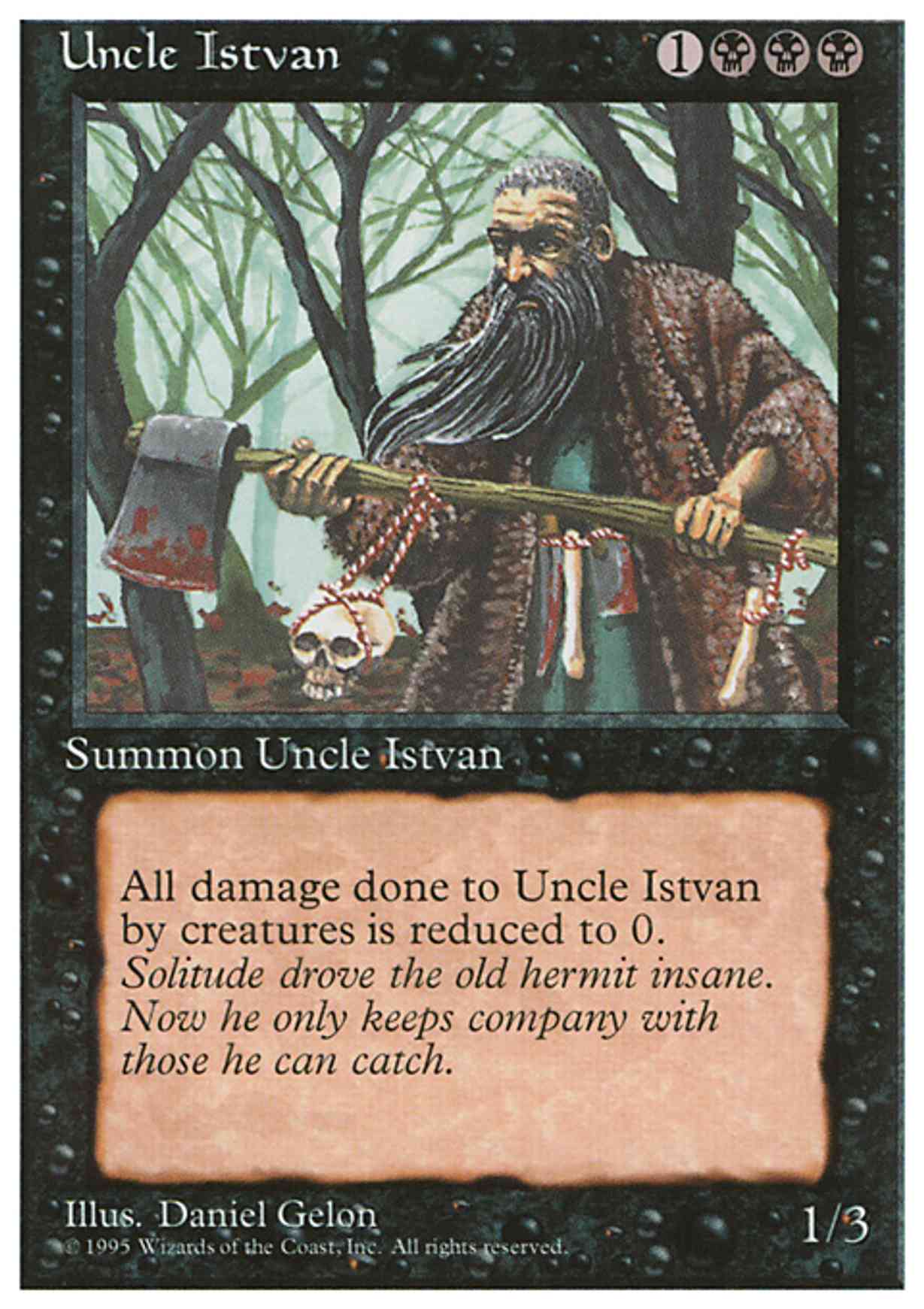Uncle Istvan magic card front