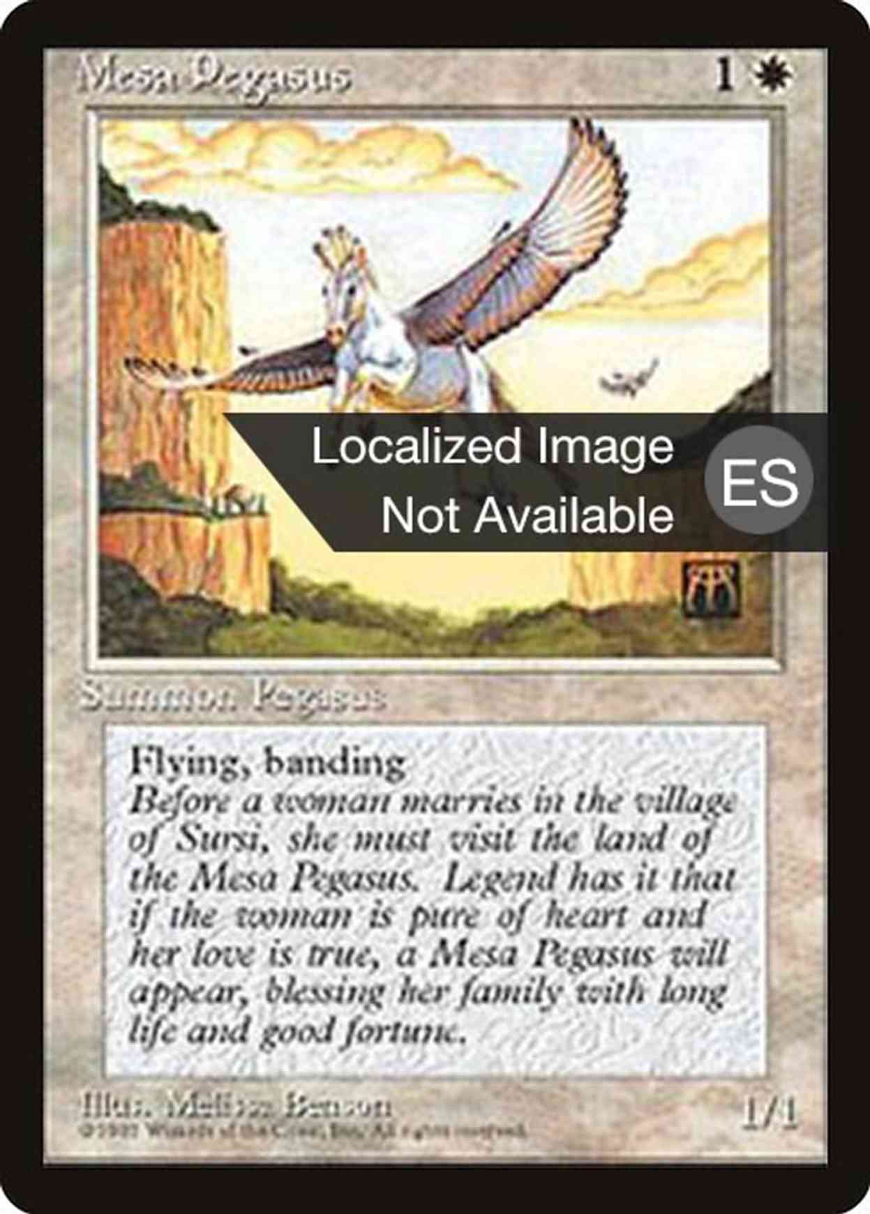 Mesa Pegasus magic card front
