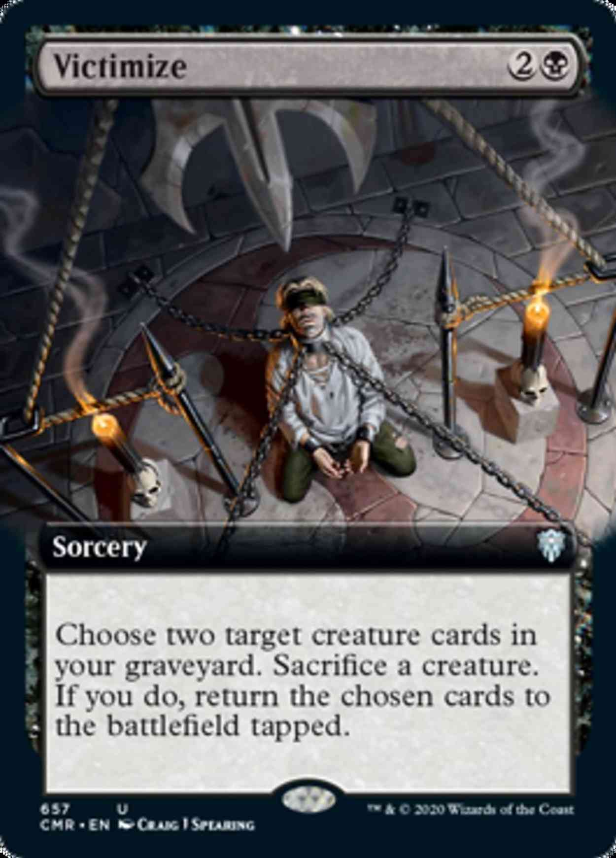 Victimize (Extended Art) magic card front