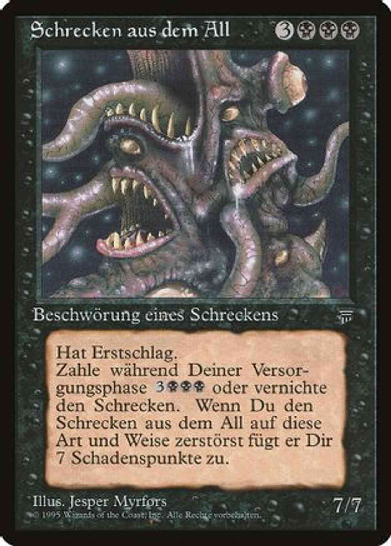 Cosmic Horror (German) - "Schrecken aus dem All" magic card front