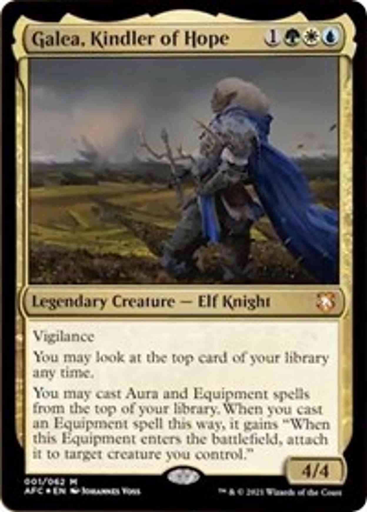 Galea, Kindler of Hope (Display Commander) - Thick Stock magic card front