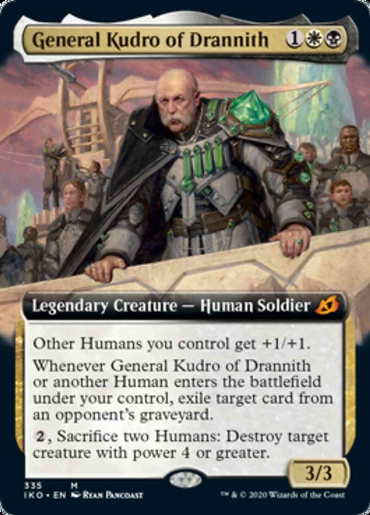 General Kudro of Drannith (Extended Art) magic card front