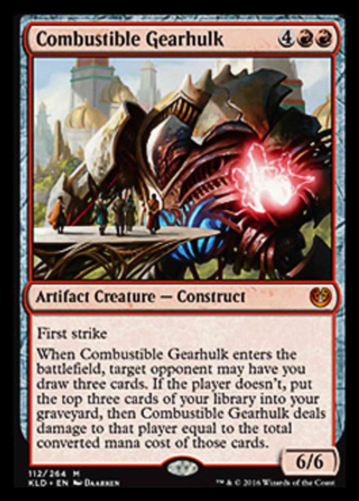Combustible Gearhulk magic card front