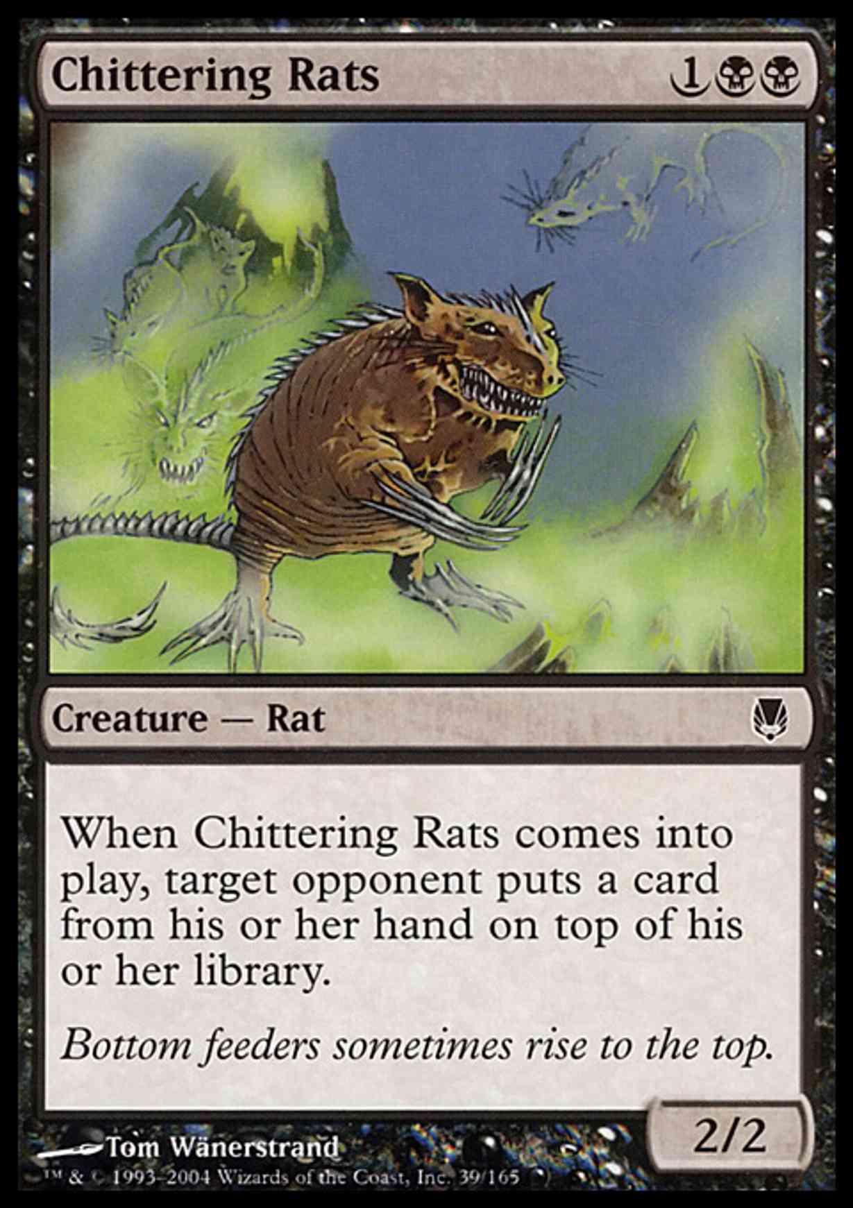 Chittering Rats magic card front