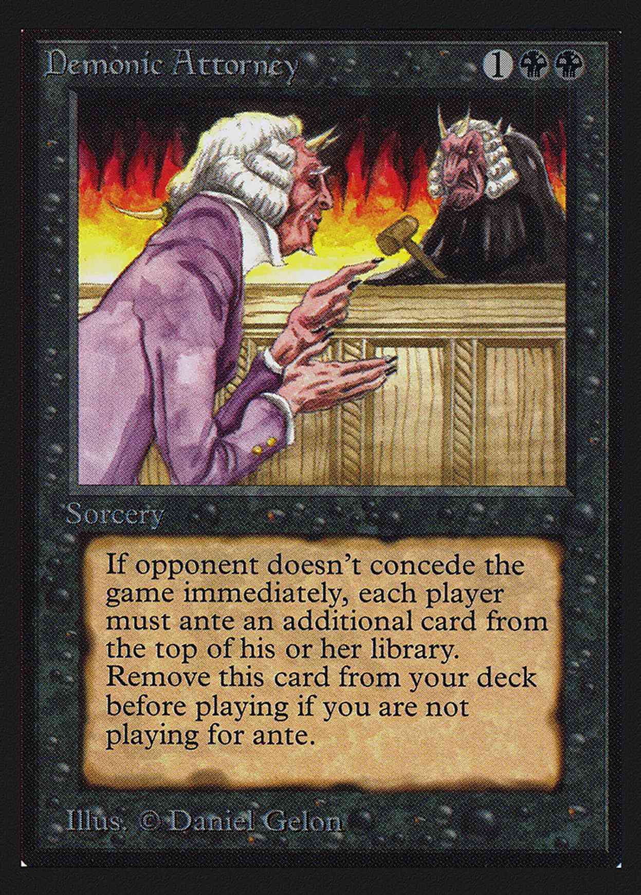 Demonic Attorney (CE) magic card front