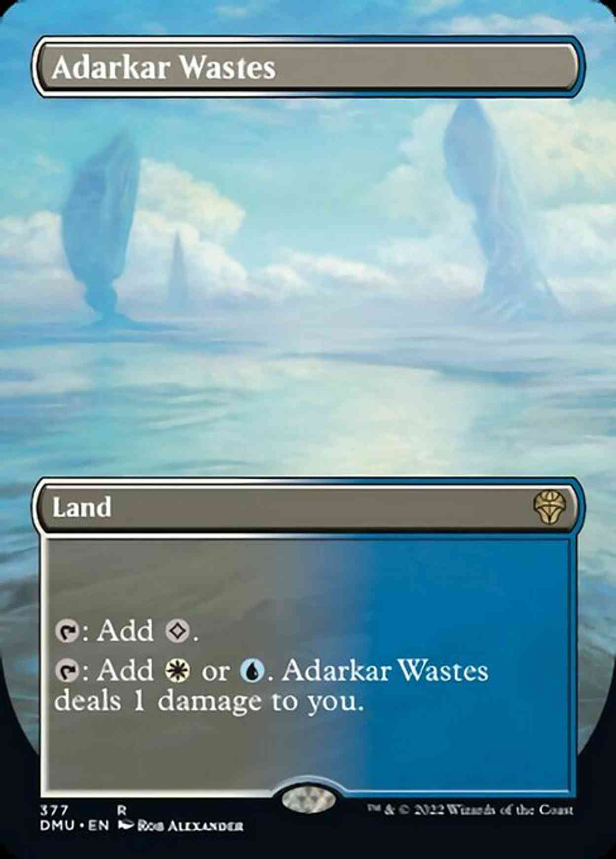 Adarkar Wastes (Borderless) magic card front