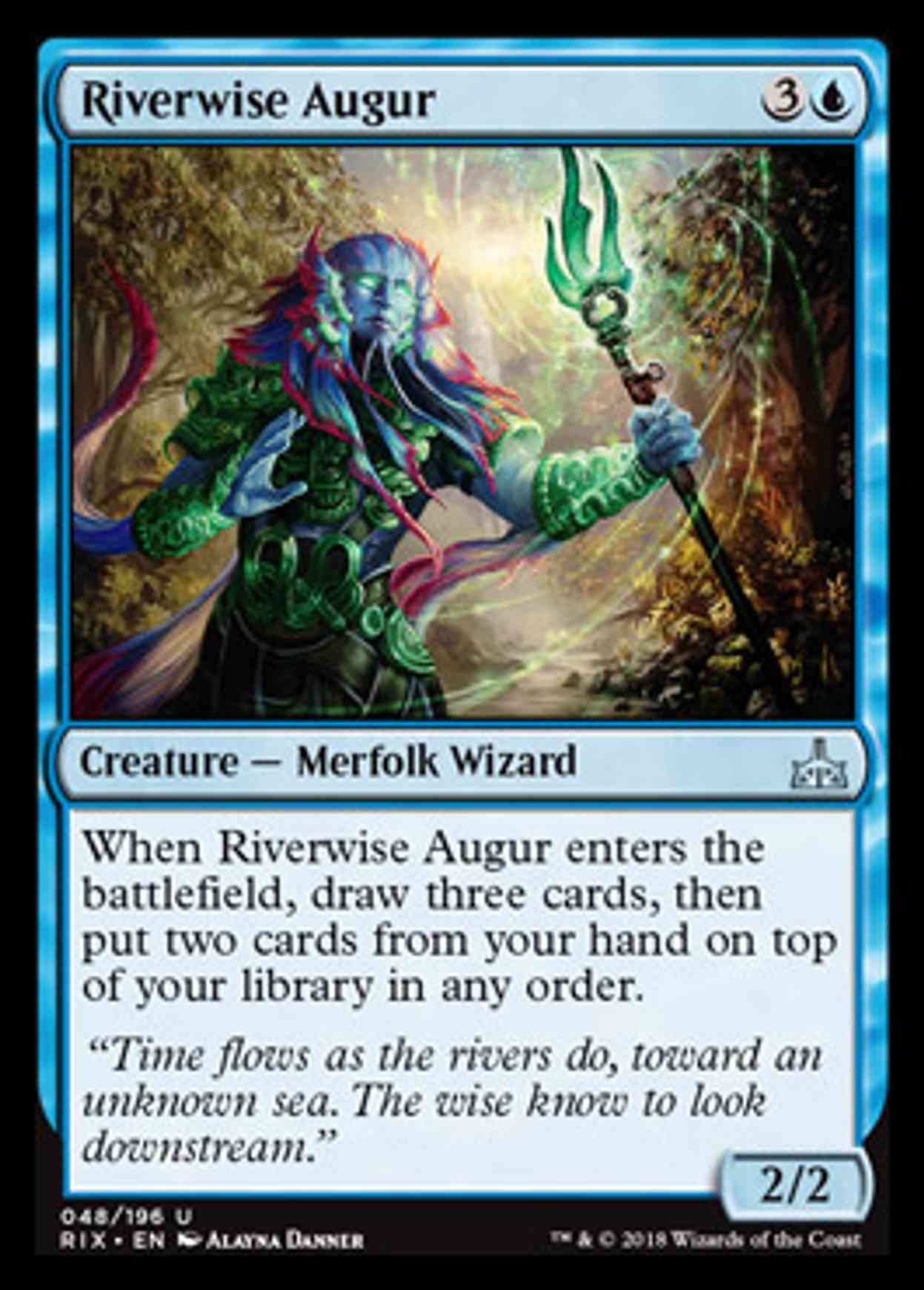 Riverwise Augur magic card front