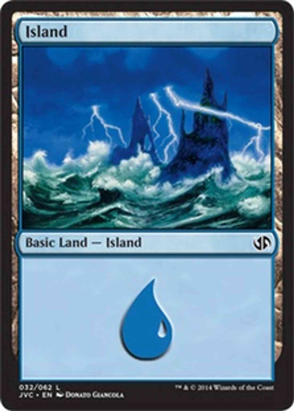 Island (32) (Jace vs. Chandra) magic card front