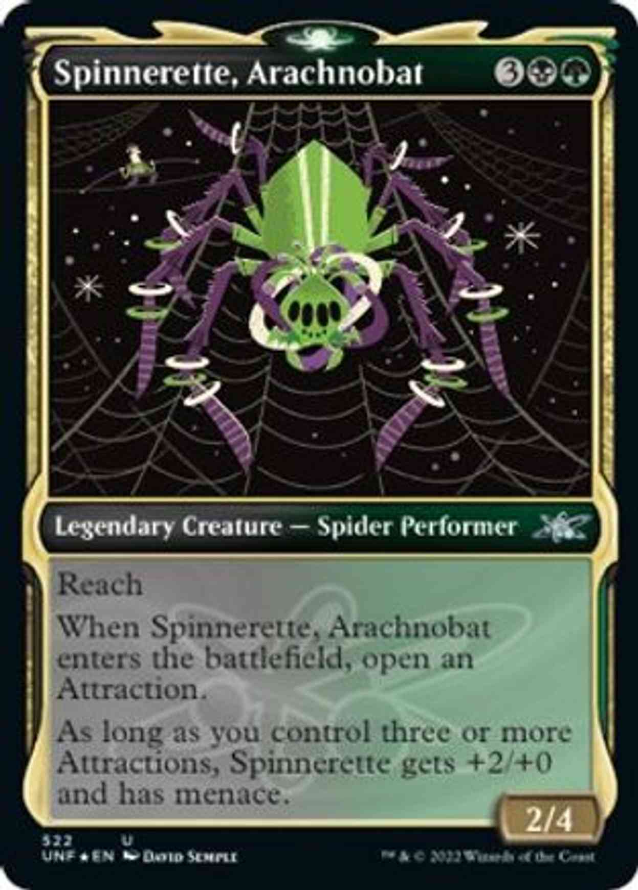 Spinnerette, Arachnobat (Showcase) (Galaxy Foil) magic card front