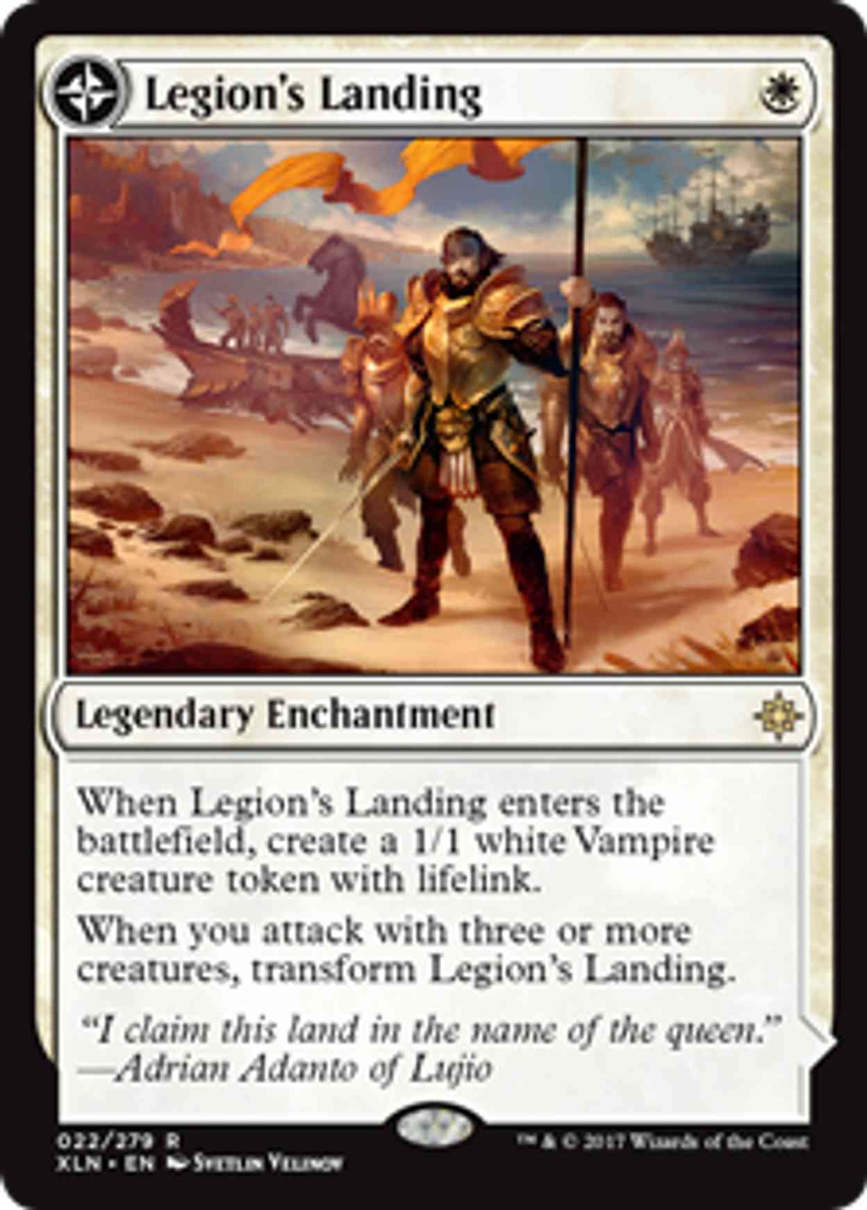 Legion's Landing magic card front