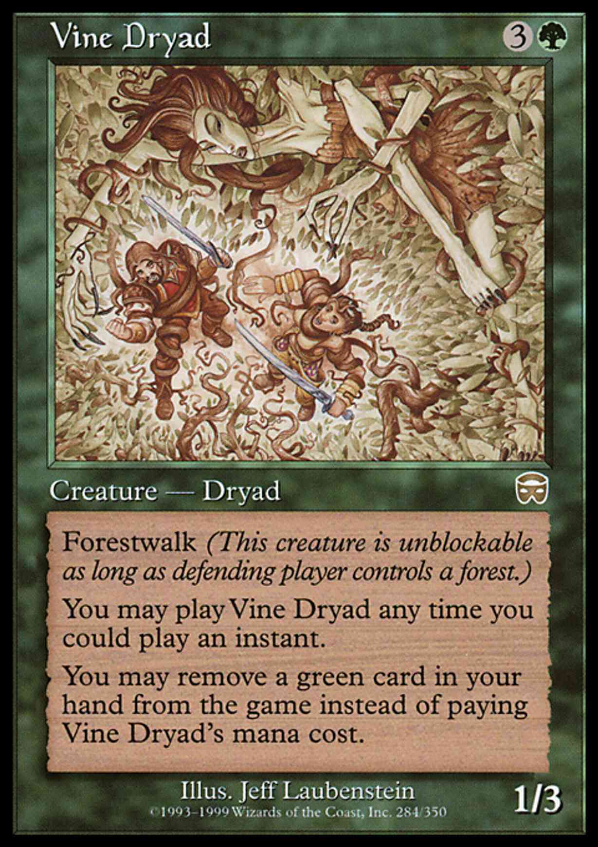 Vine Dryad magic card front