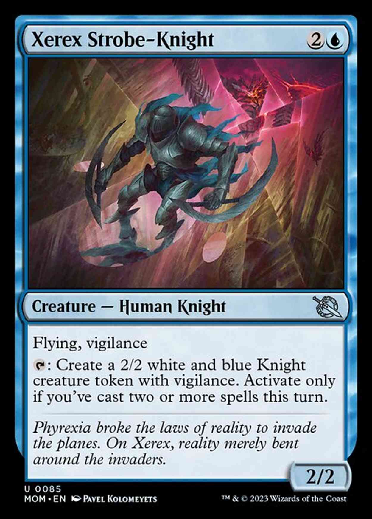 Xerex Strobe-Knight magic card front