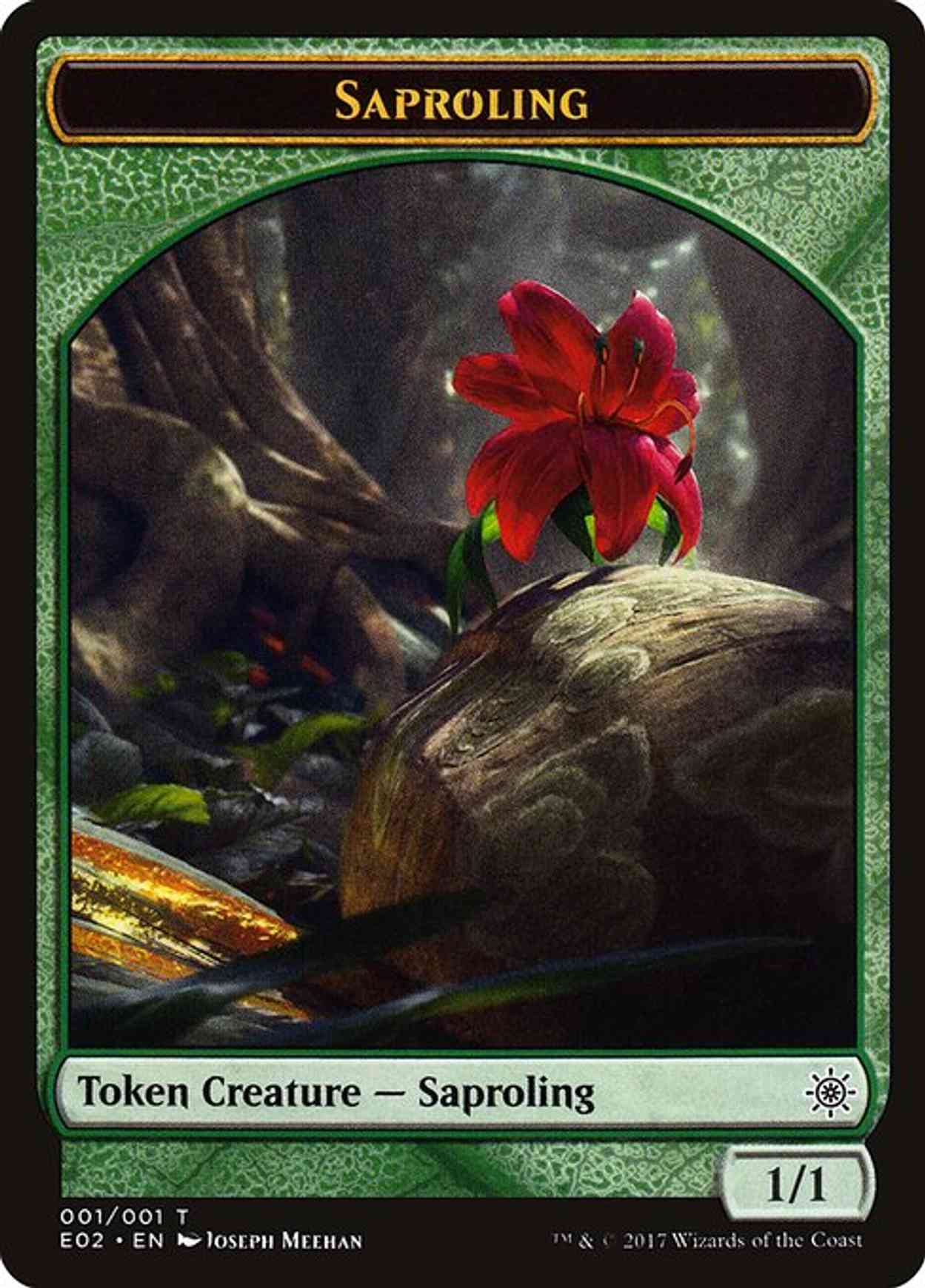 Saproling // Treasure (007) Double-sided Token magic card front