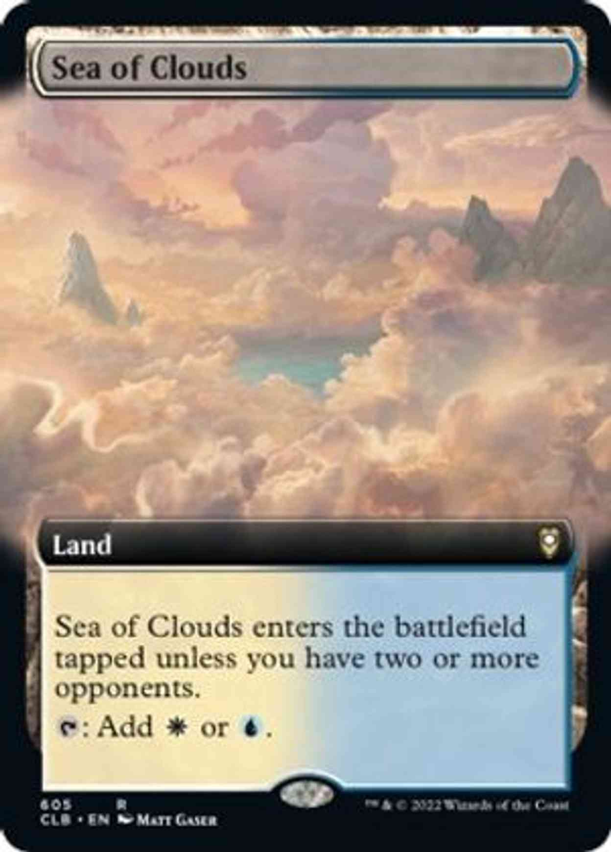 Sea of Clouds (Extended Art) magic card front