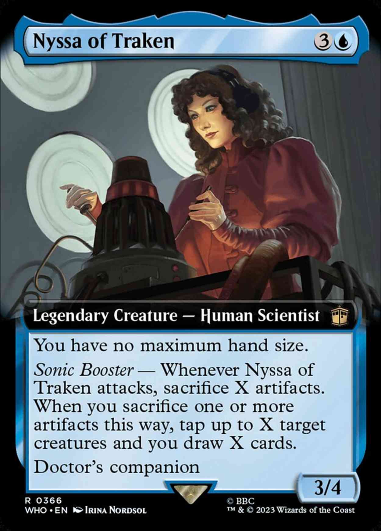 Nyssa of Traken (Extended Art) magic card front