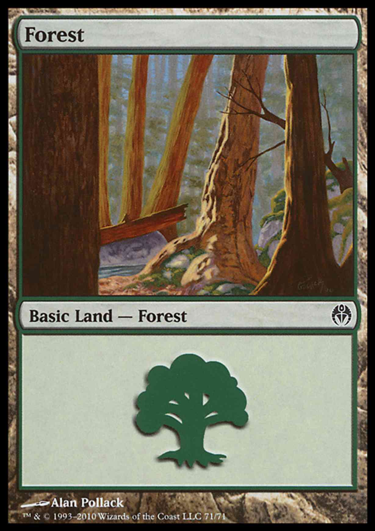 Forest (71)  magic card front
