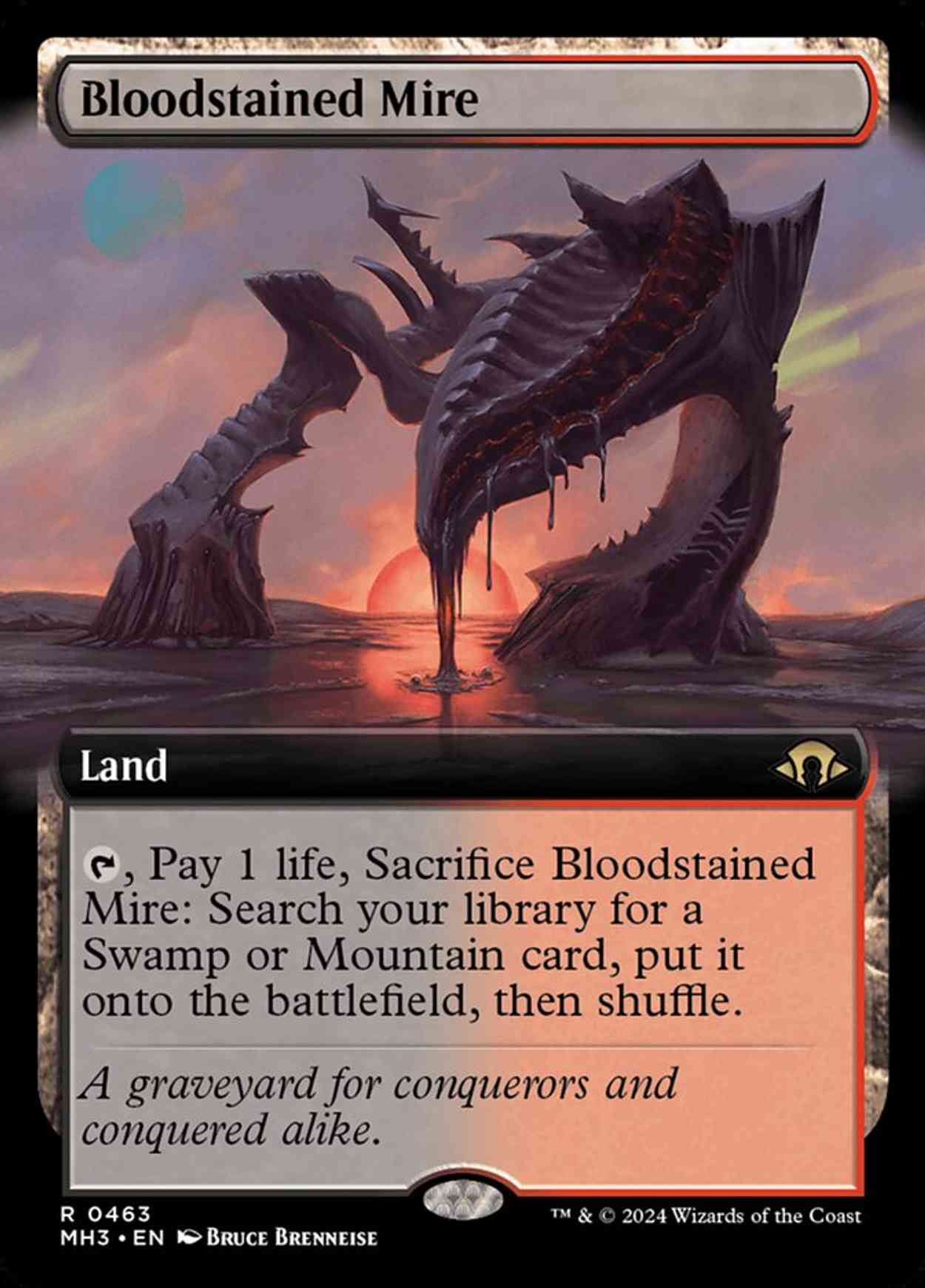 Bloodstained Mire (Extended Art) magic card front