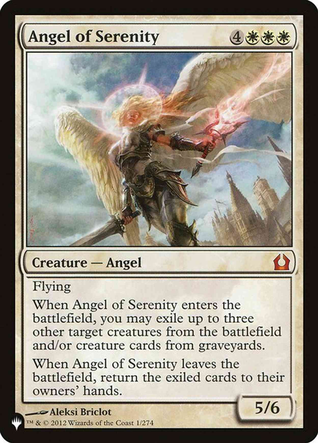 Angel of Serenity magic card front