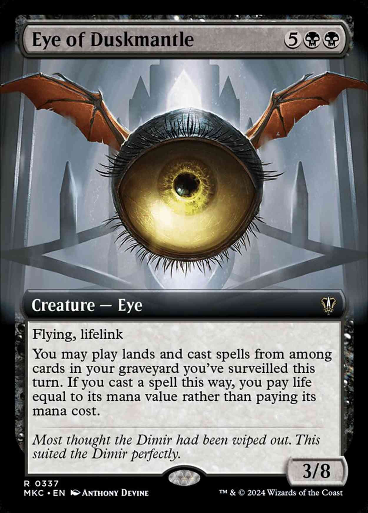 Eye of Duskmantle (Extended Art) magic card front