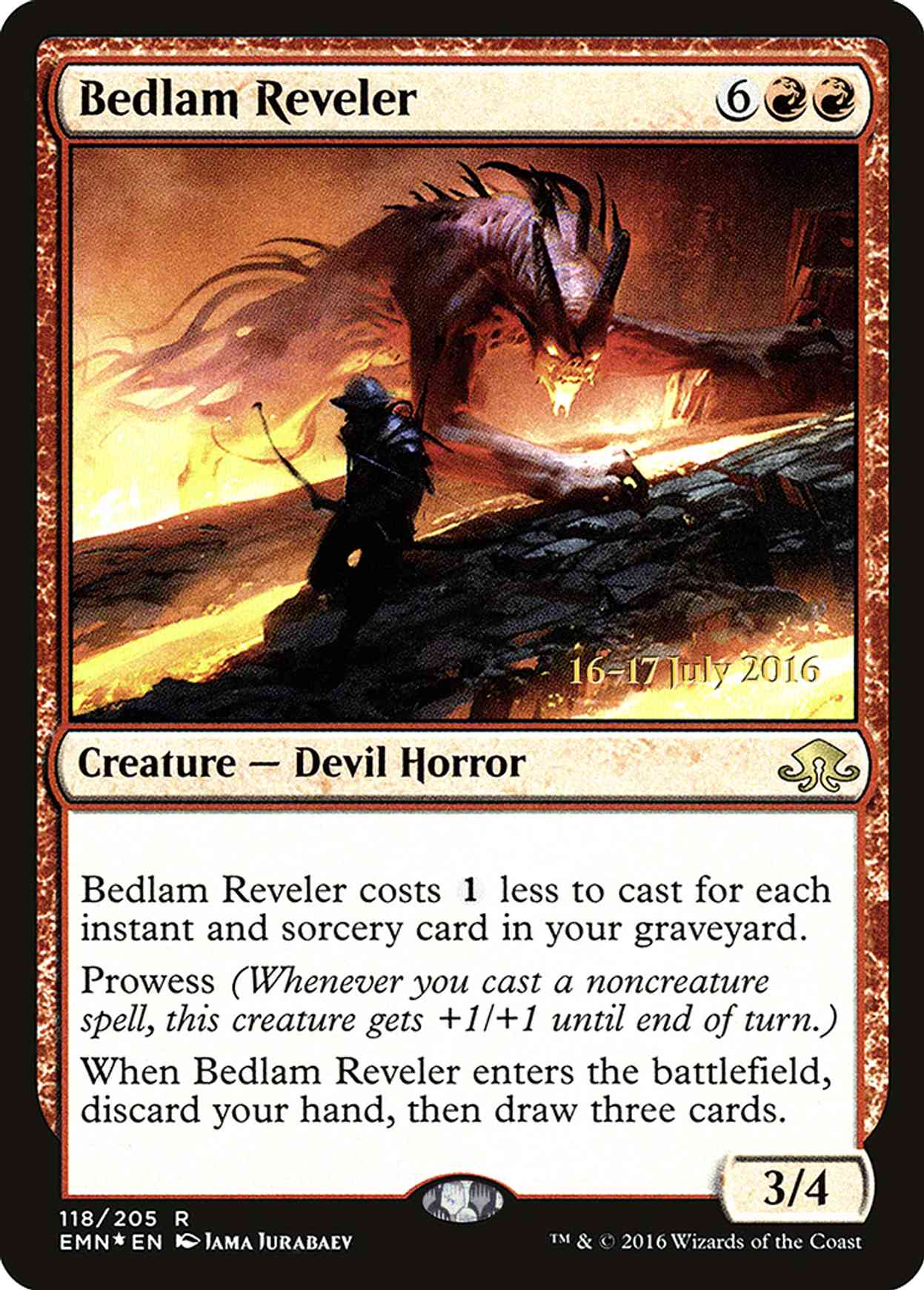 Bedlam Reveler magic card front