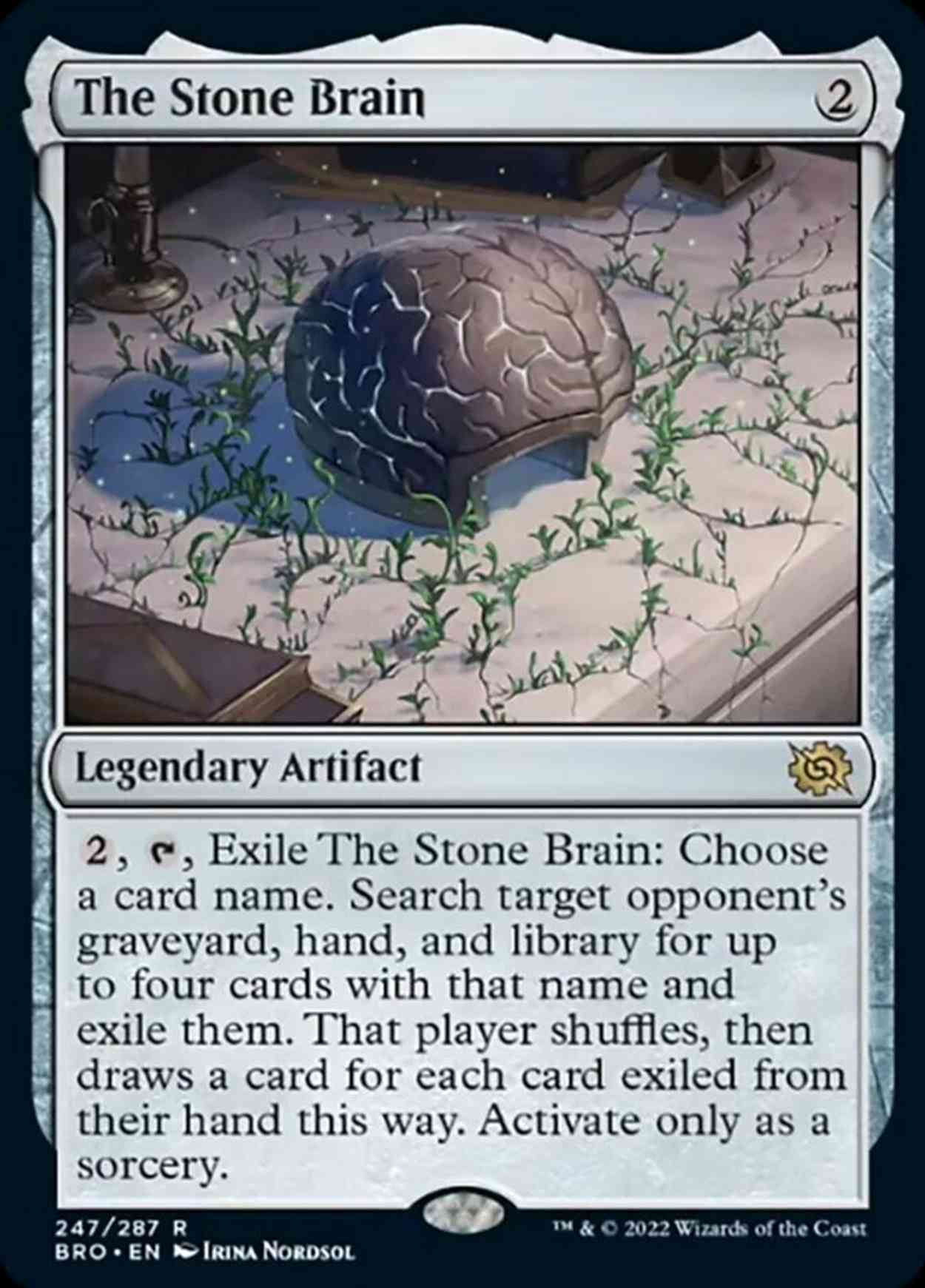 The Stone Brain magic card front