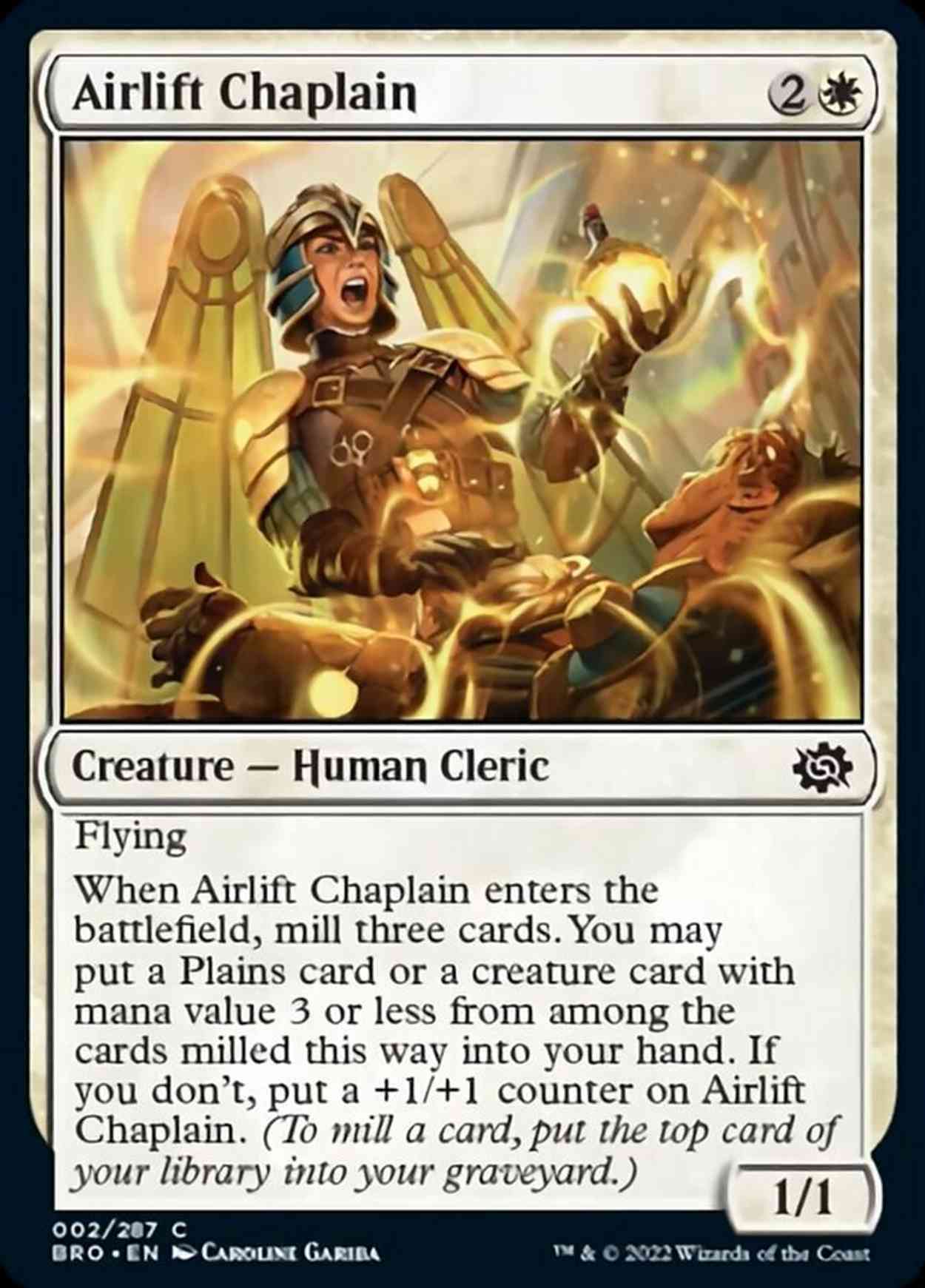 Airlift Chaplain magic card front