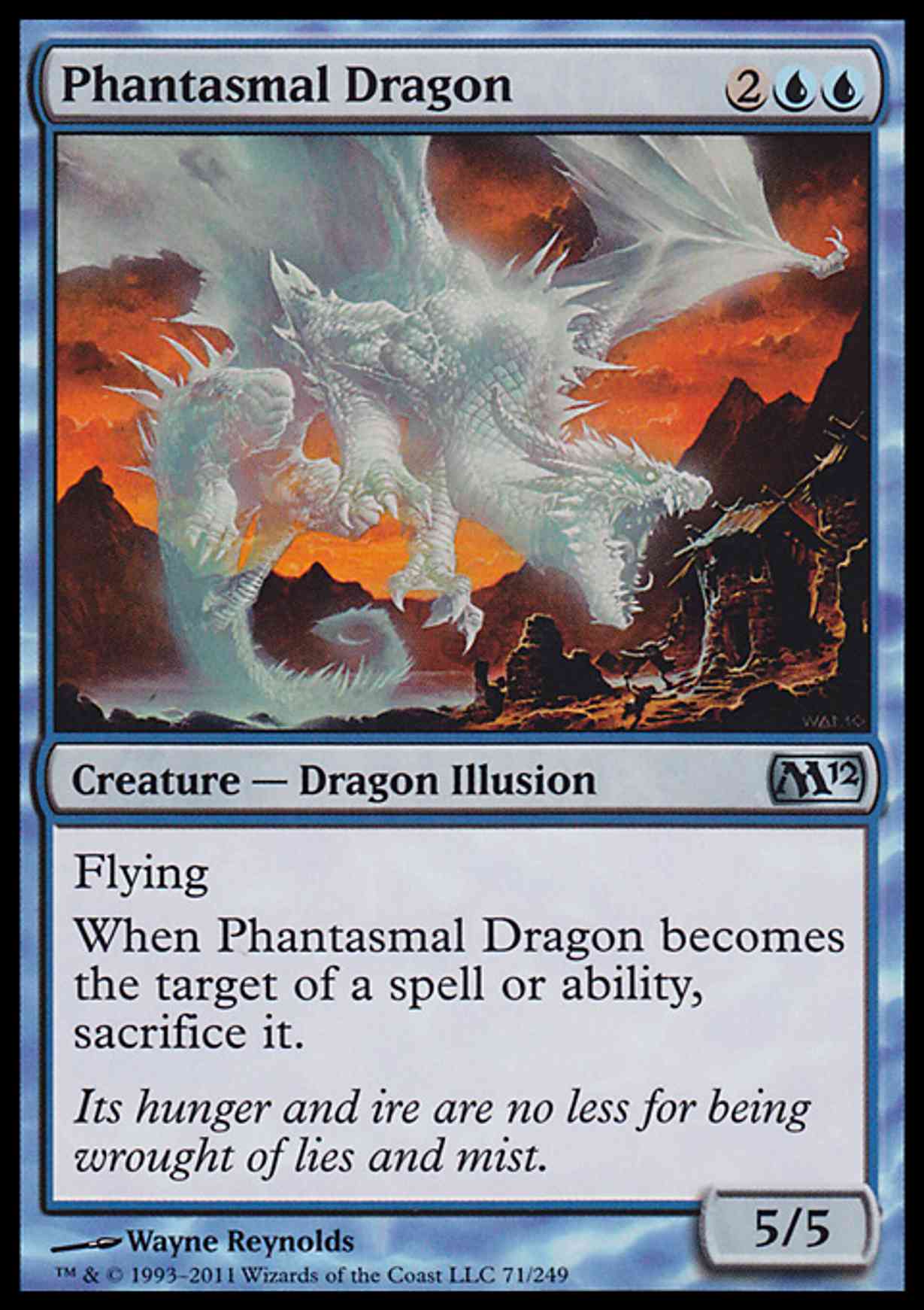 Phantasmal Dragon magic card front