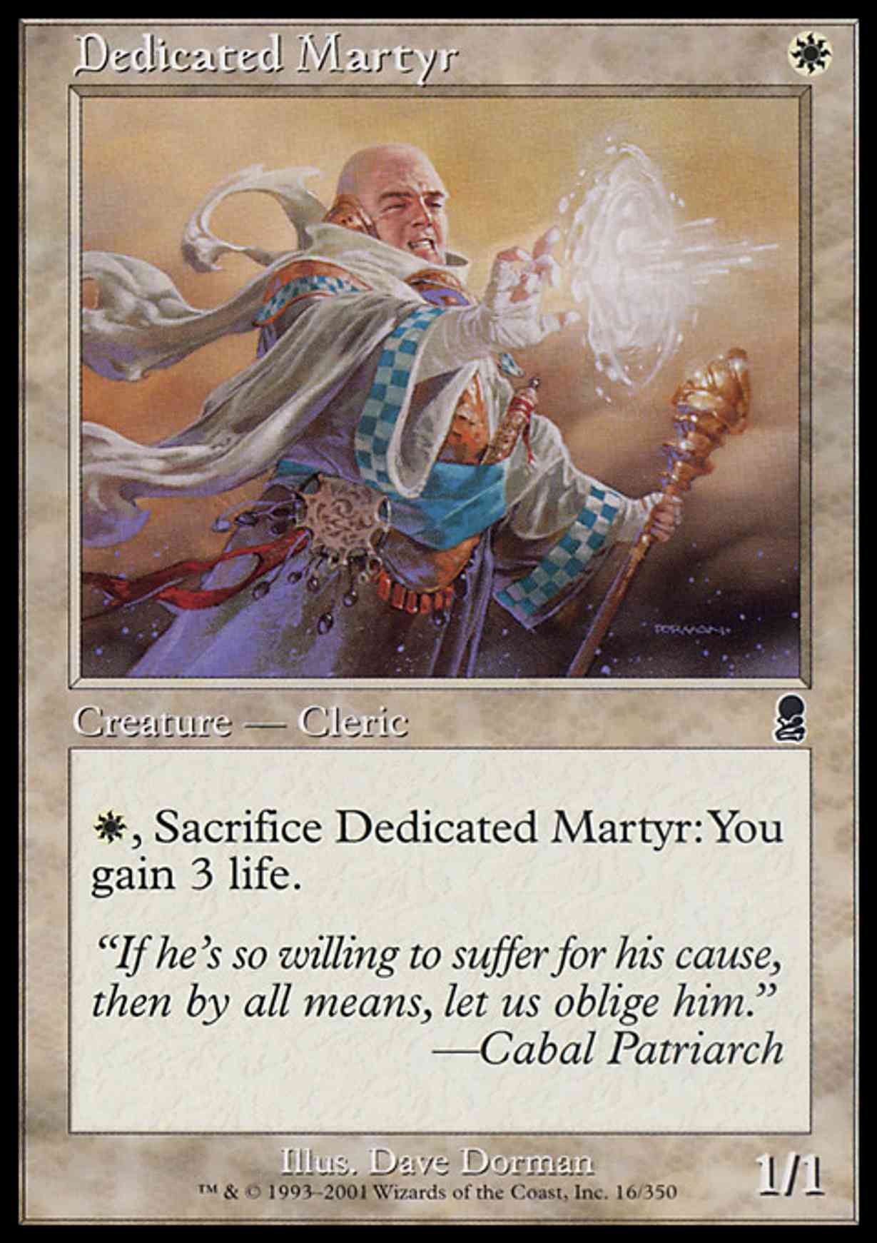 Dedicated Martyr magic card front