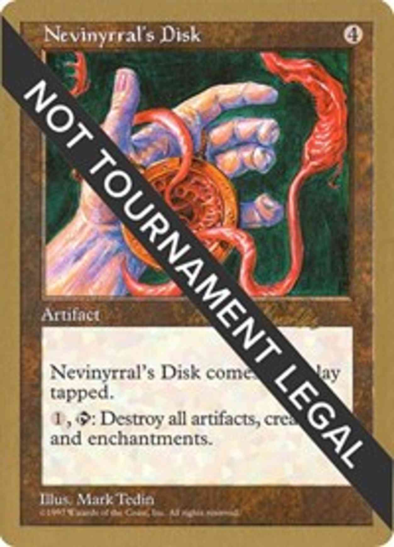 Nevinyrral's Disk - 1998 Randy Buehler (5ED) magic card front