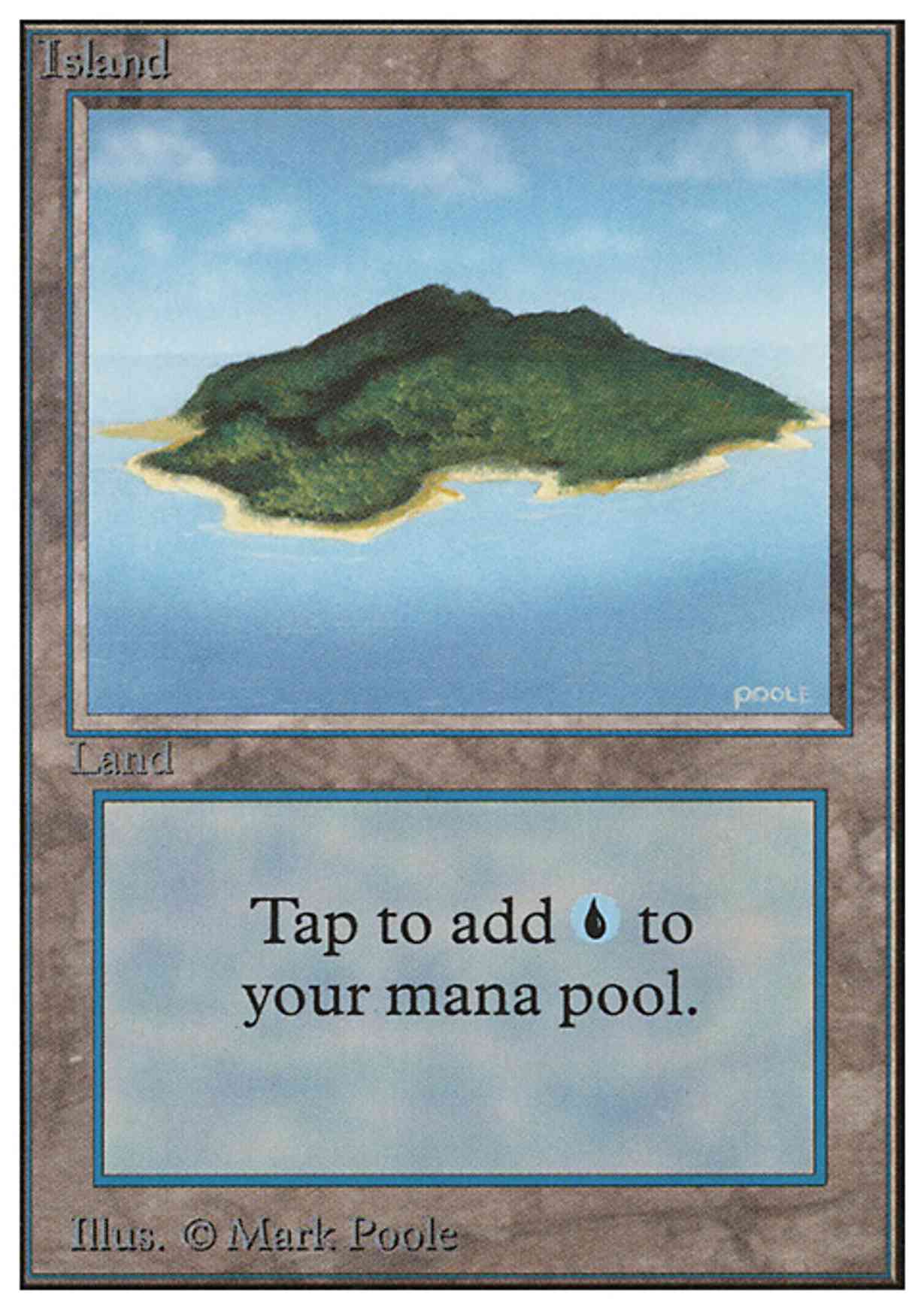 Island (B) magic card front