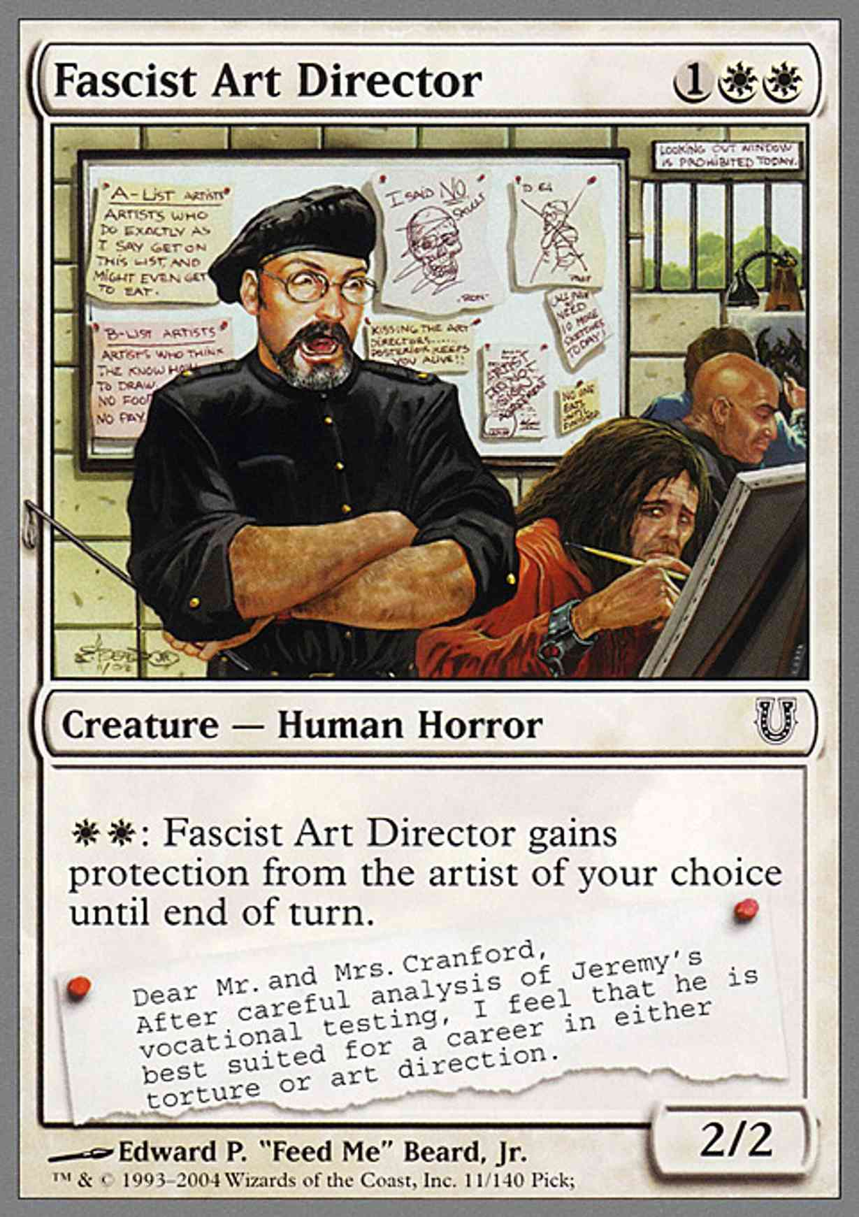 Fascist Art Director magic card front