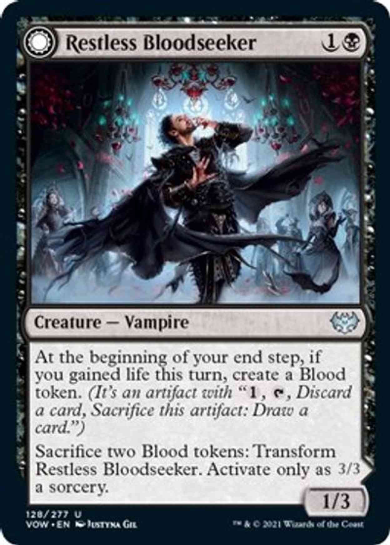 Restless Bloodseeker magic card front