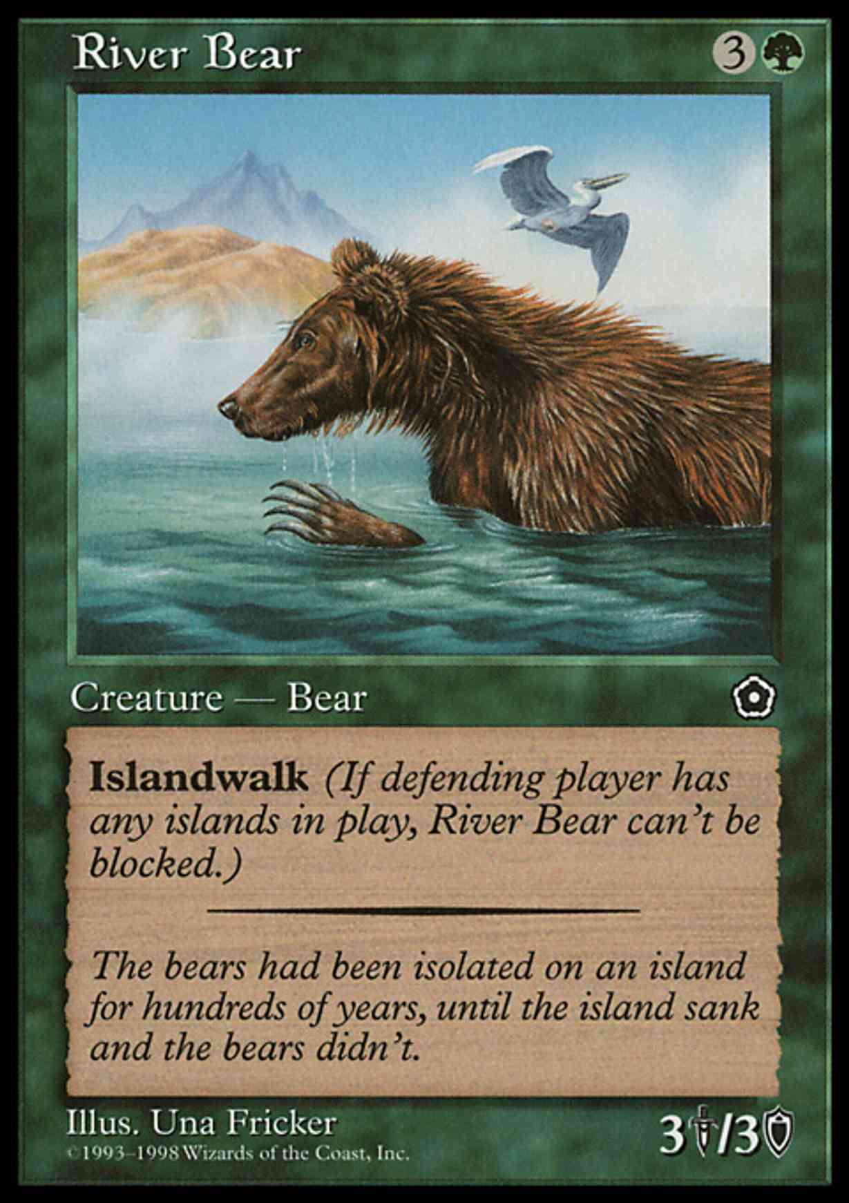 River Bear magic card front
