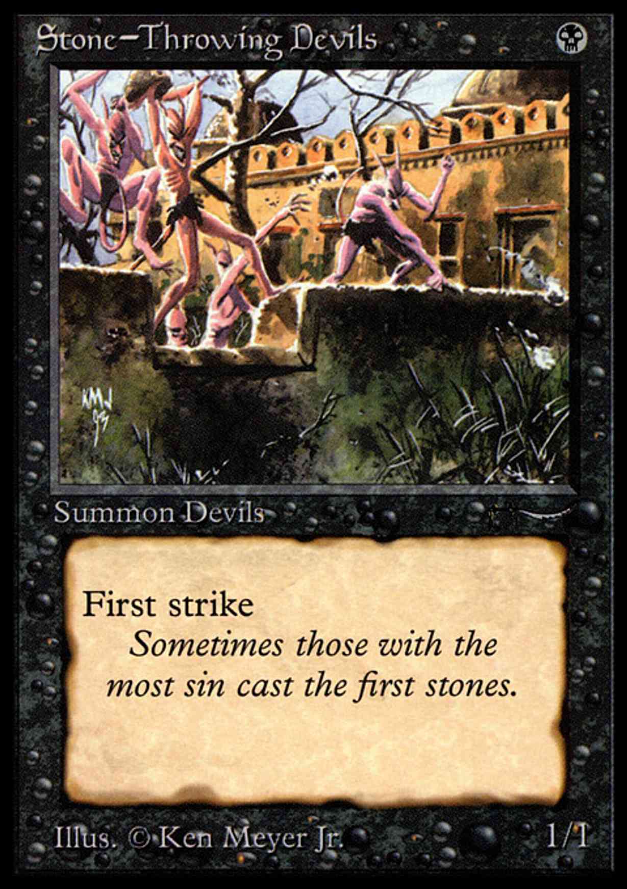 Stone-Throwing Devils (Light) magic card front