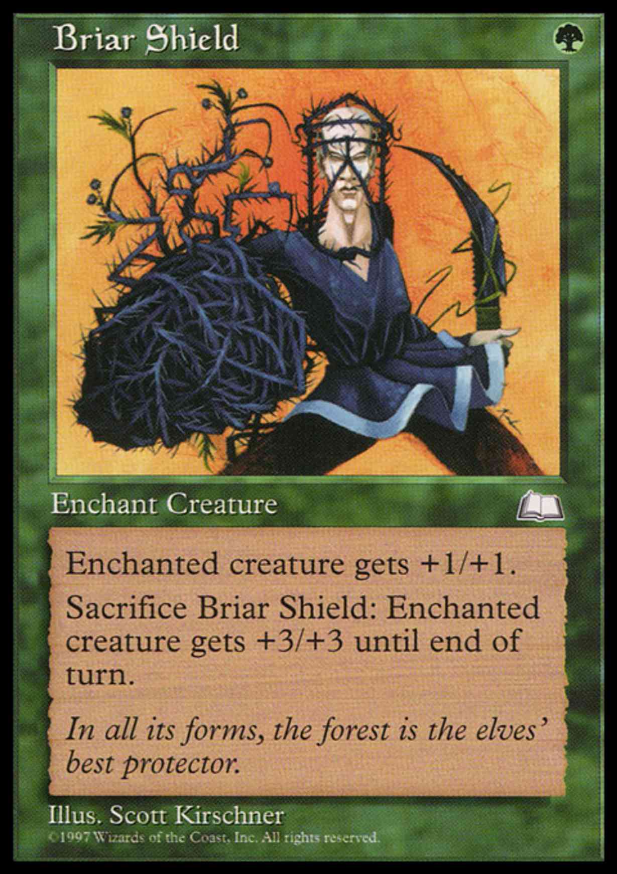 Briar Shield magic card front