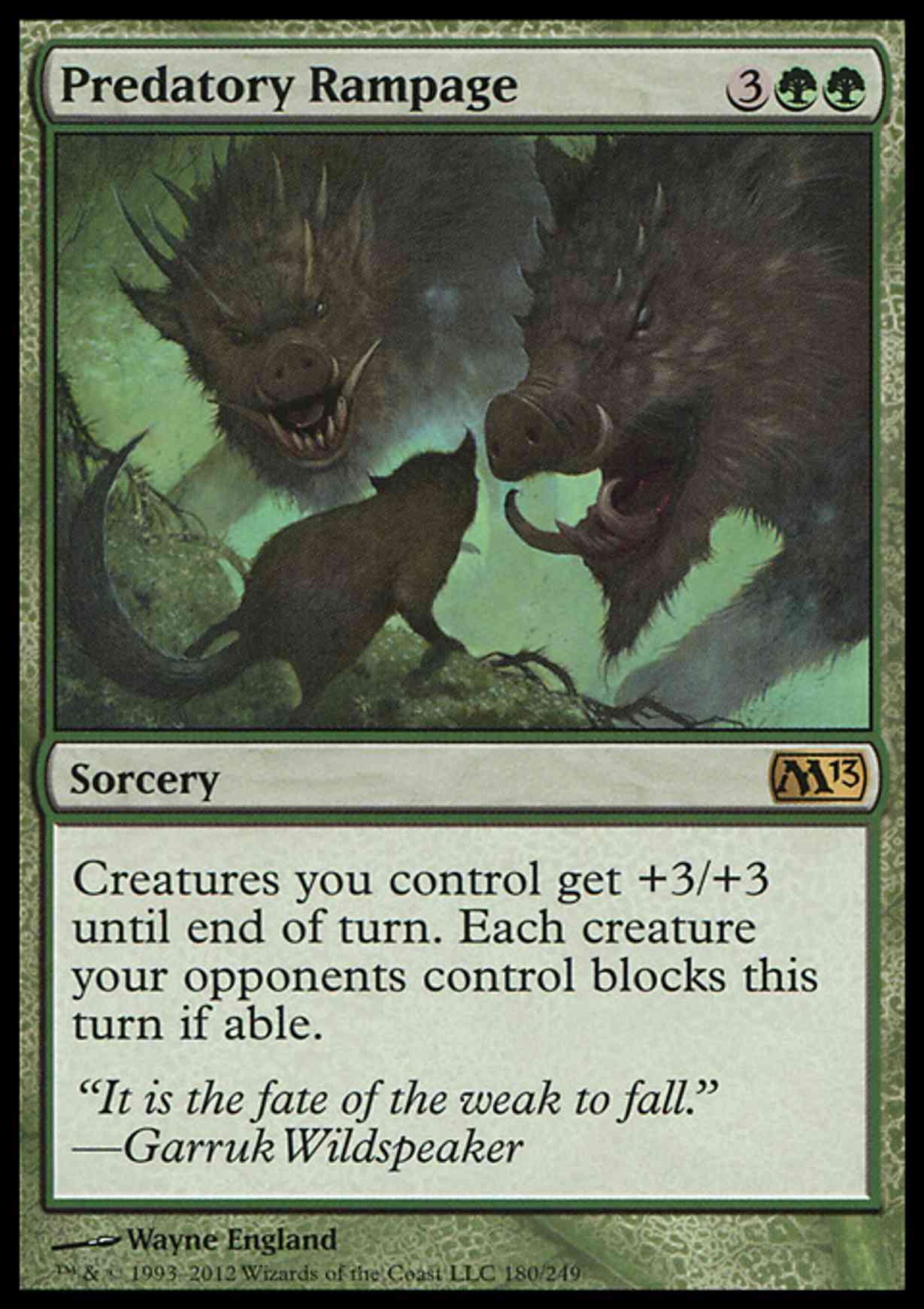 Predatory Rampage magic card front