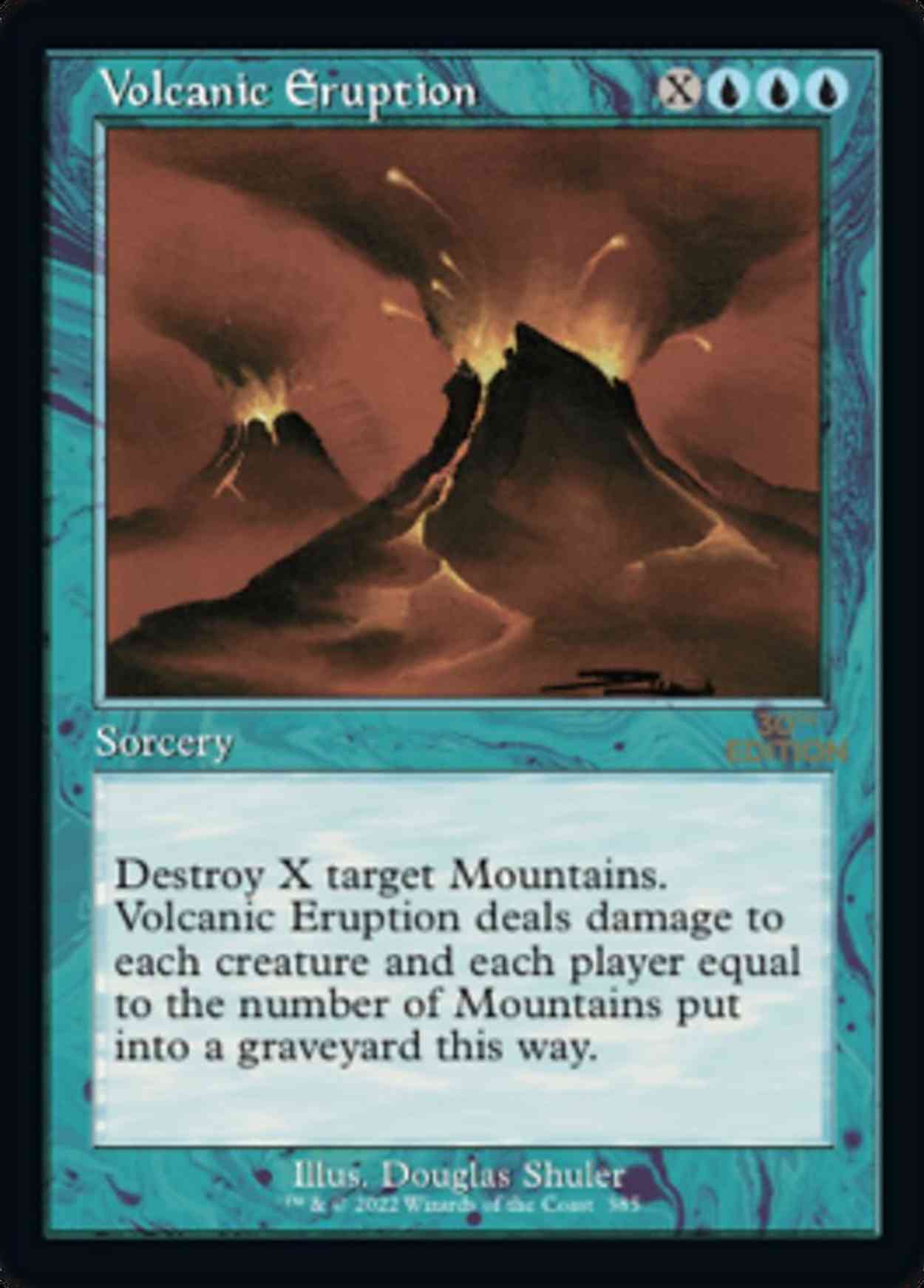 Volcanic Eruption (Retro Frame) magic card front