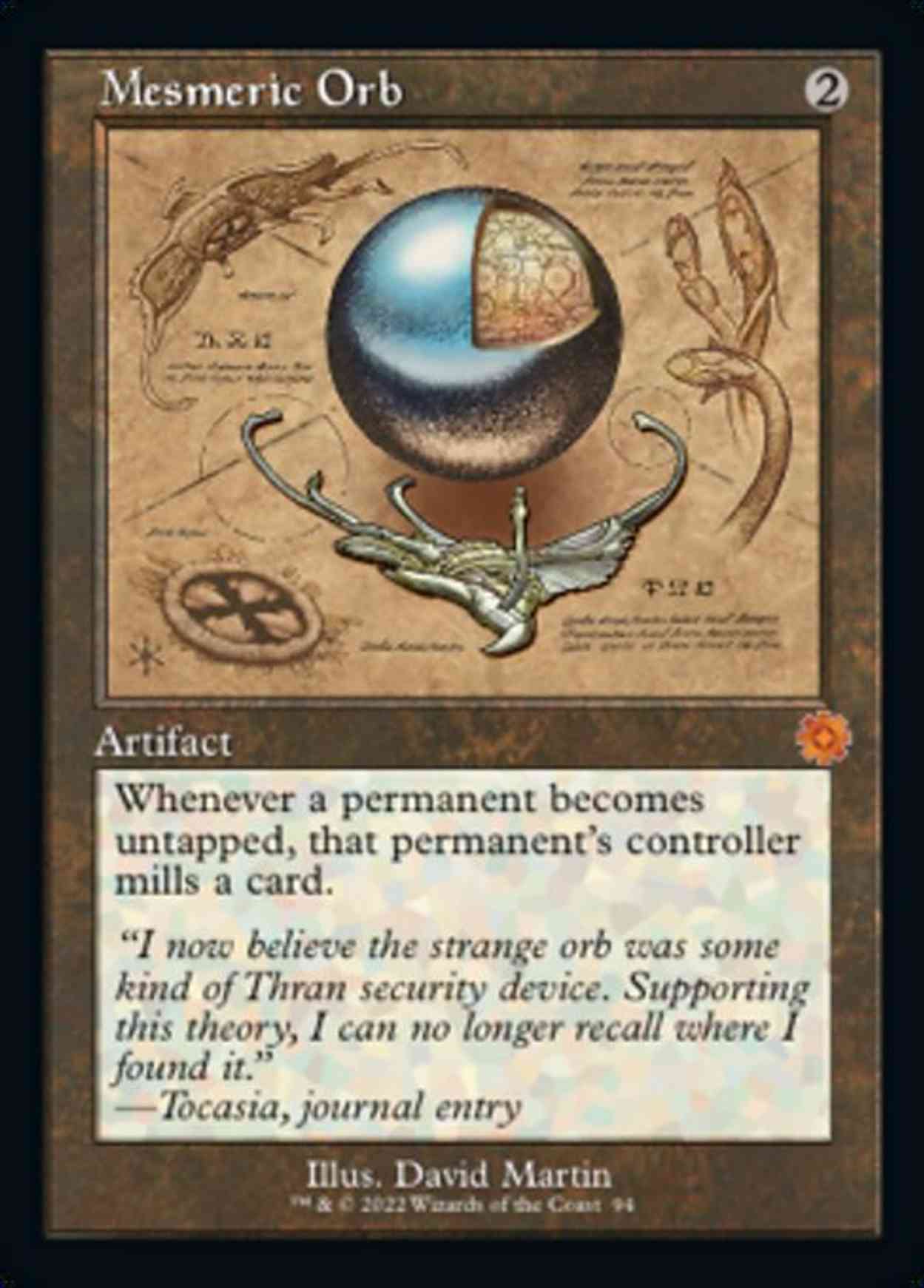 Mesmeric Orb (Schematic) magic card front
