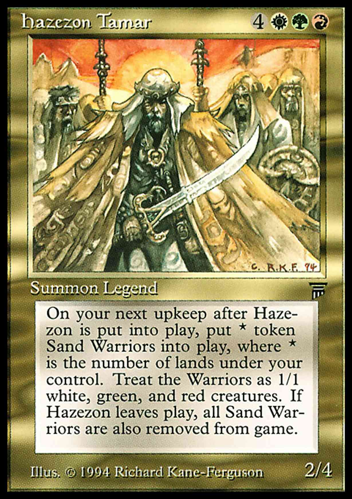 Hazezon Tamar magic card front