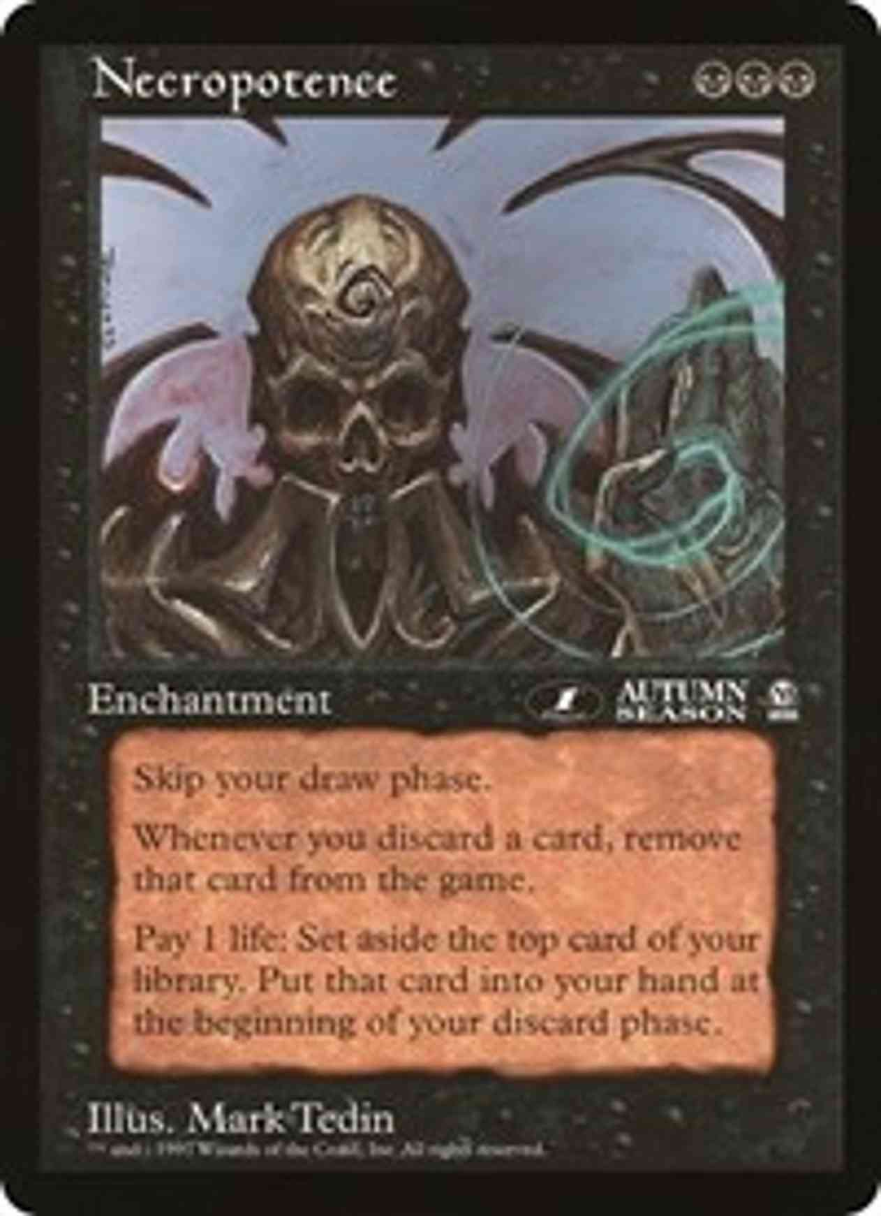 Necropotence (Oversized) magic card front
