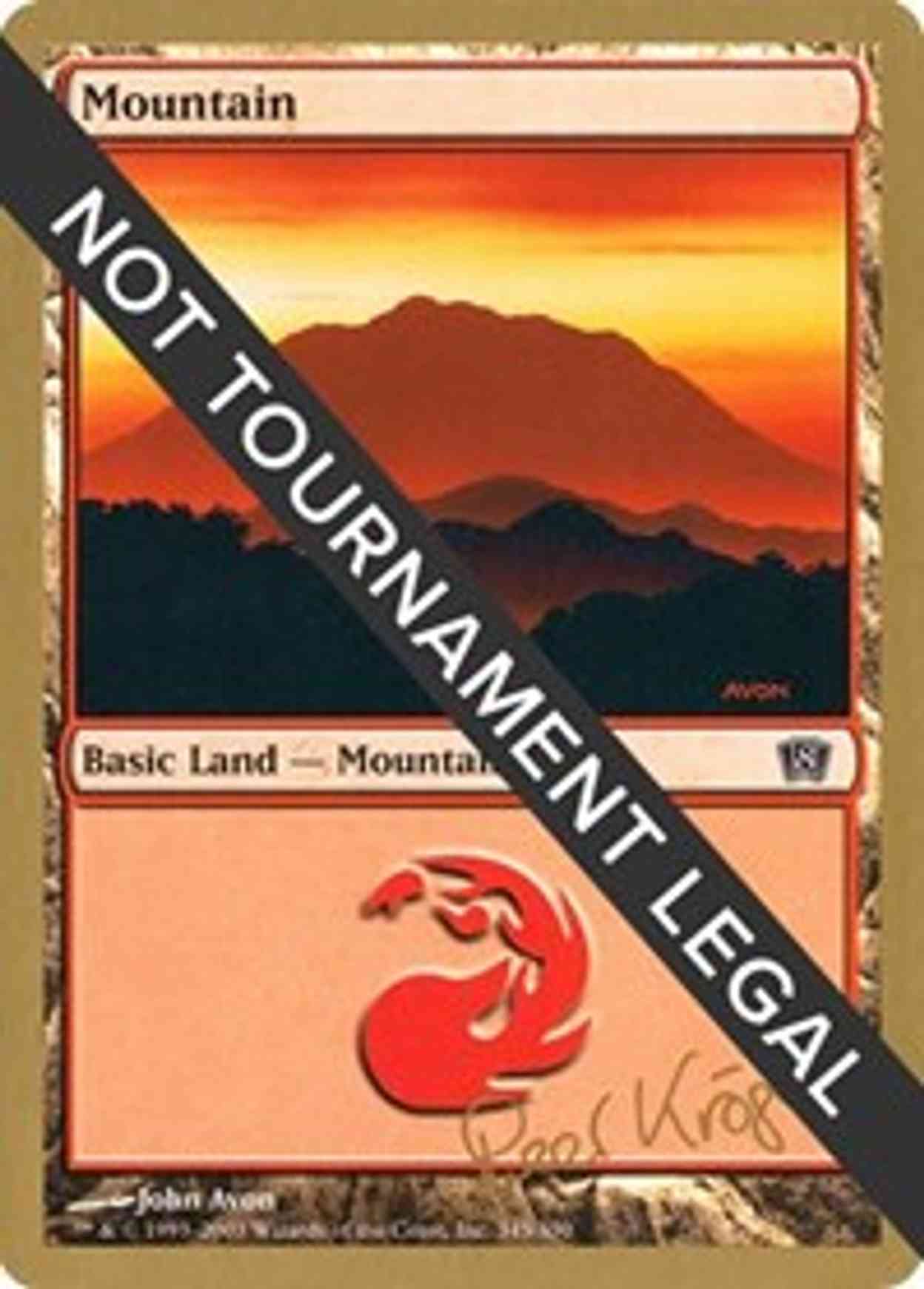 Mountain (345) - 2003 Peer Kroger (8ED) magic card front