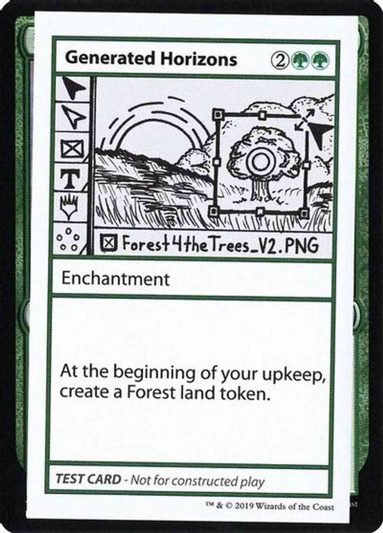 Generated Horizons (No PW Symbol) magic card front