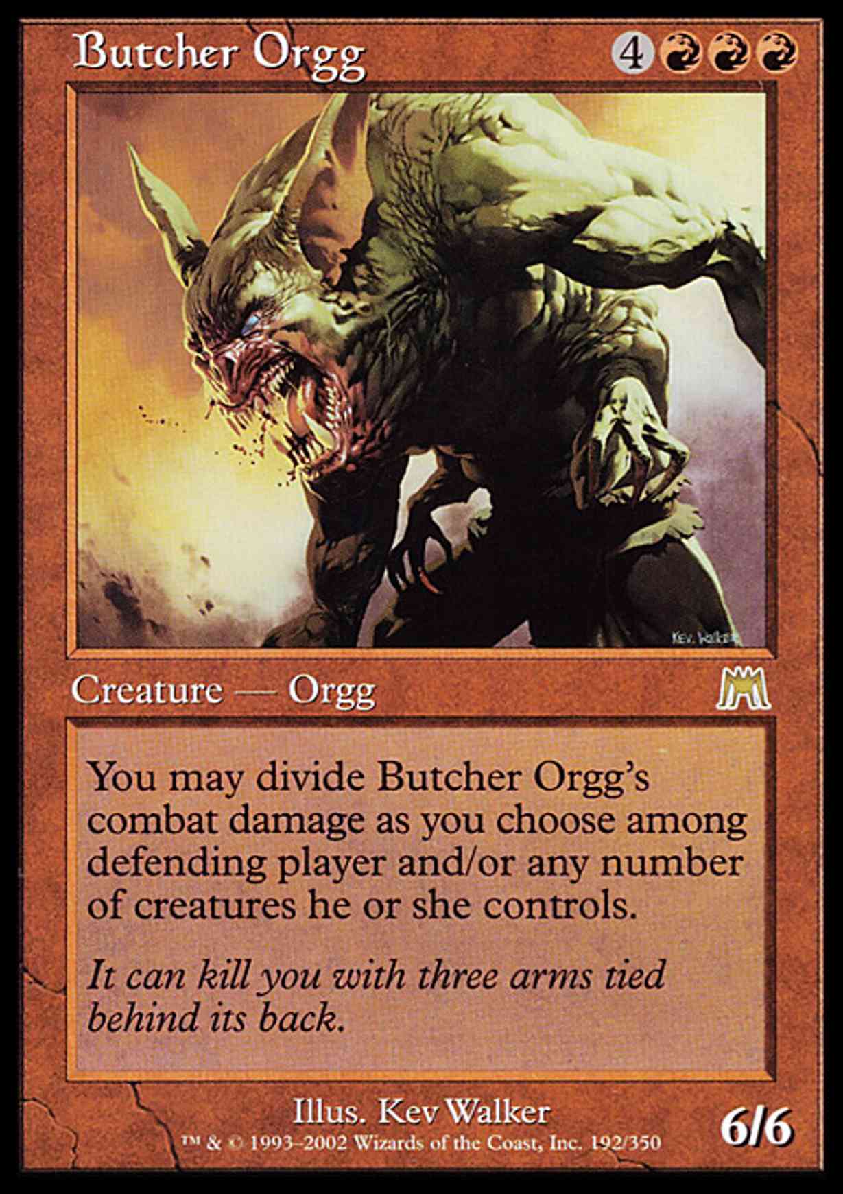 Butcher Orgg magic card front
