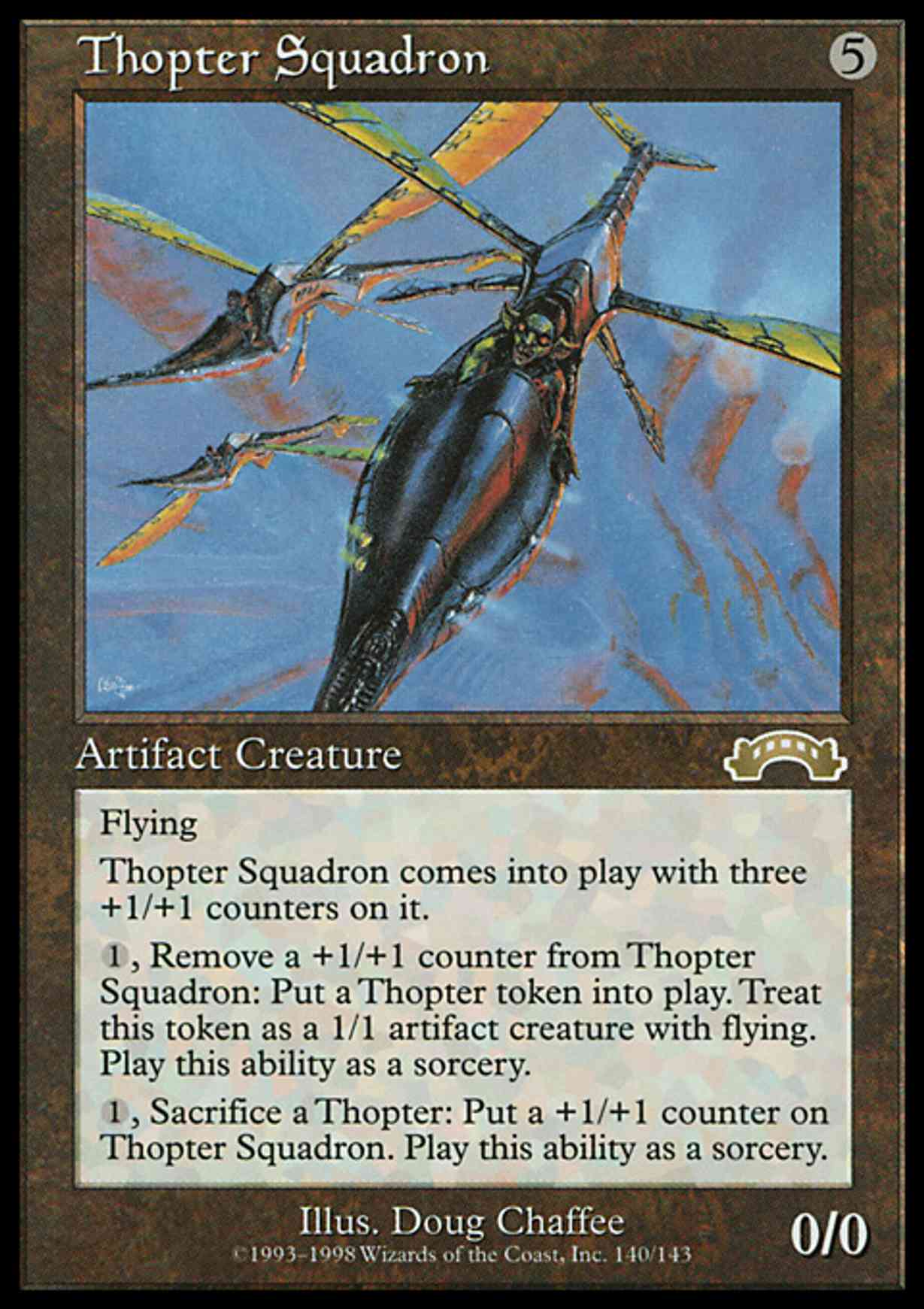 Thopter Squadron magic card front