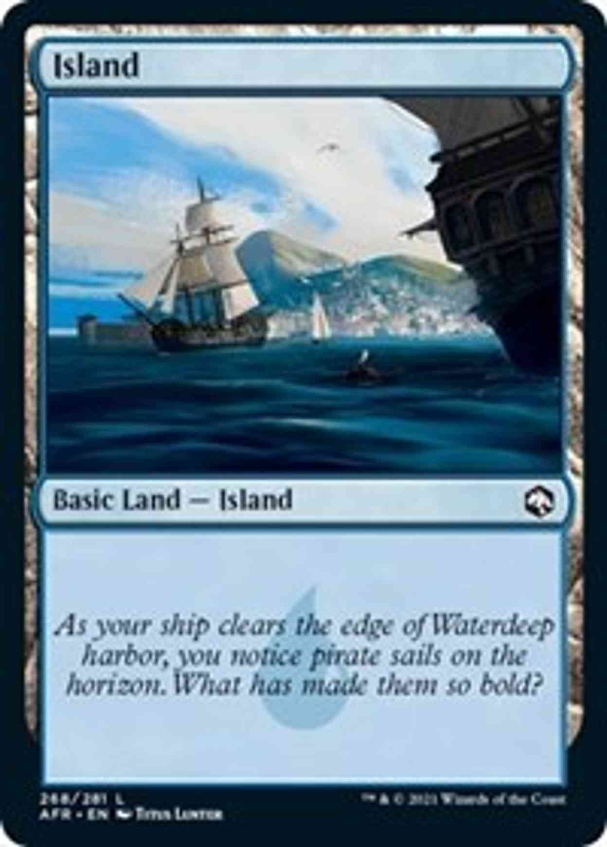 Island (268) magic card front
