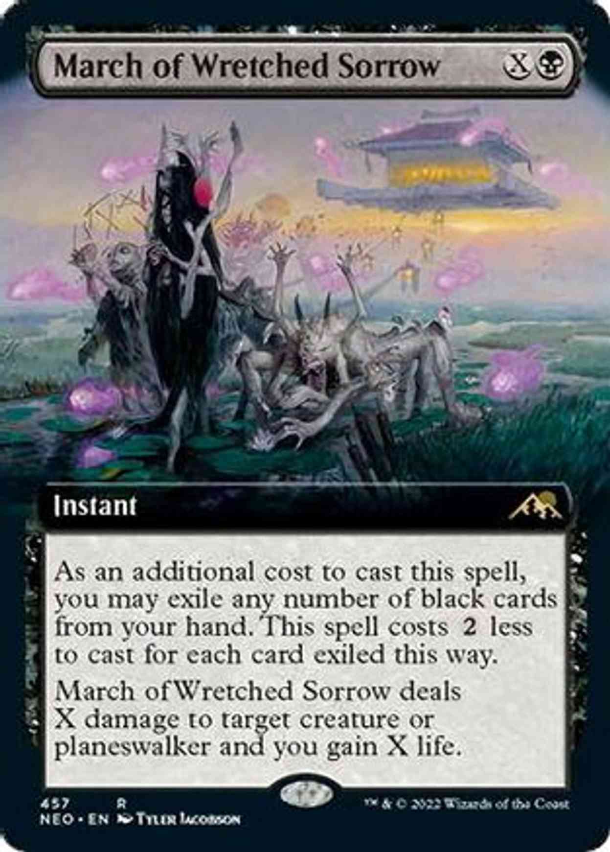 March of Wretched Sorrow (Extended Art) magic card front
