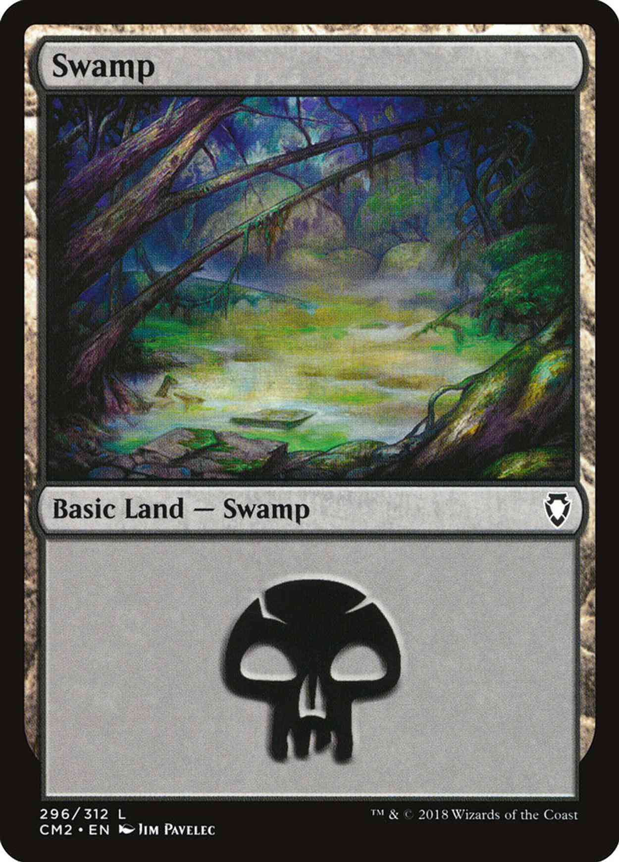Swamp (296) magic card front